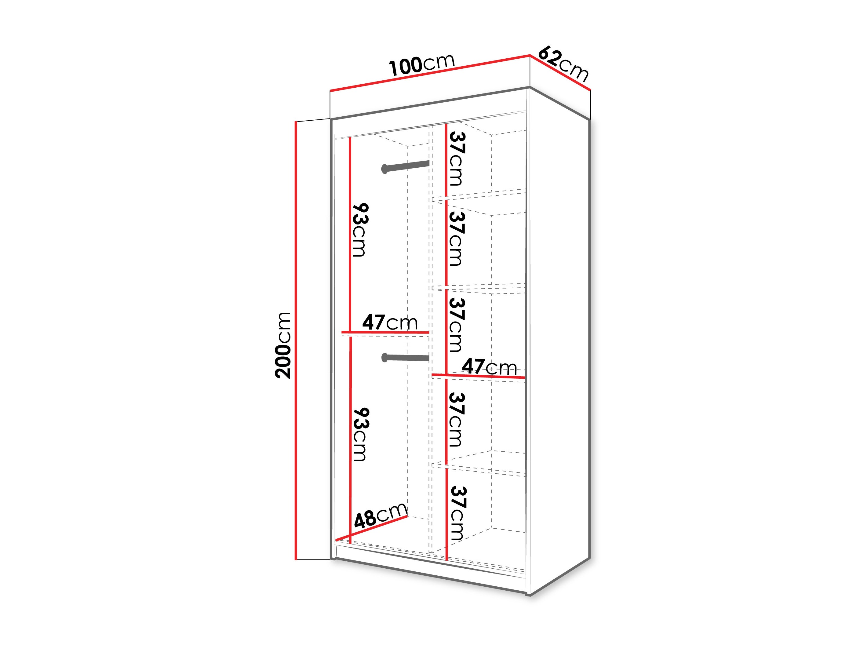 Skapis Hartford 577 (Balts)