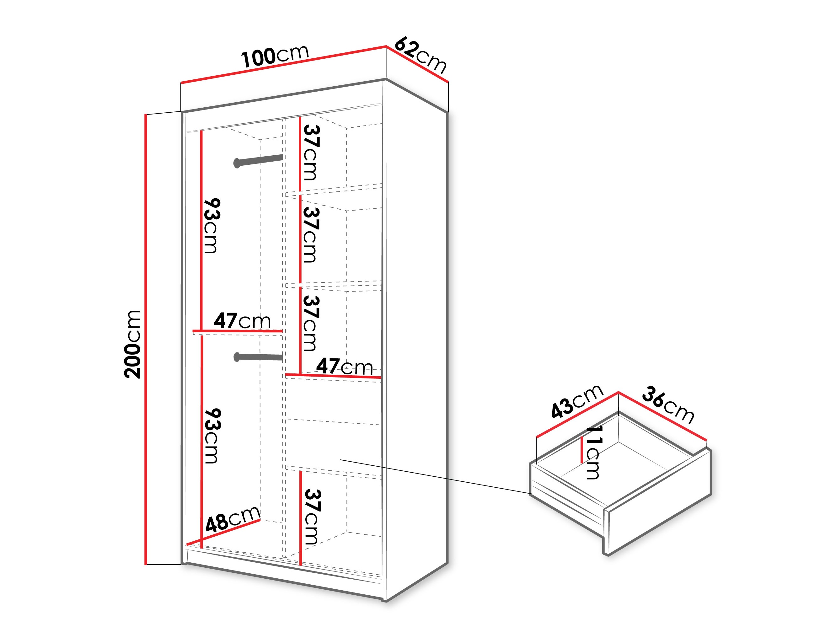 Skapis Hartford 578 (Artisan ozols)