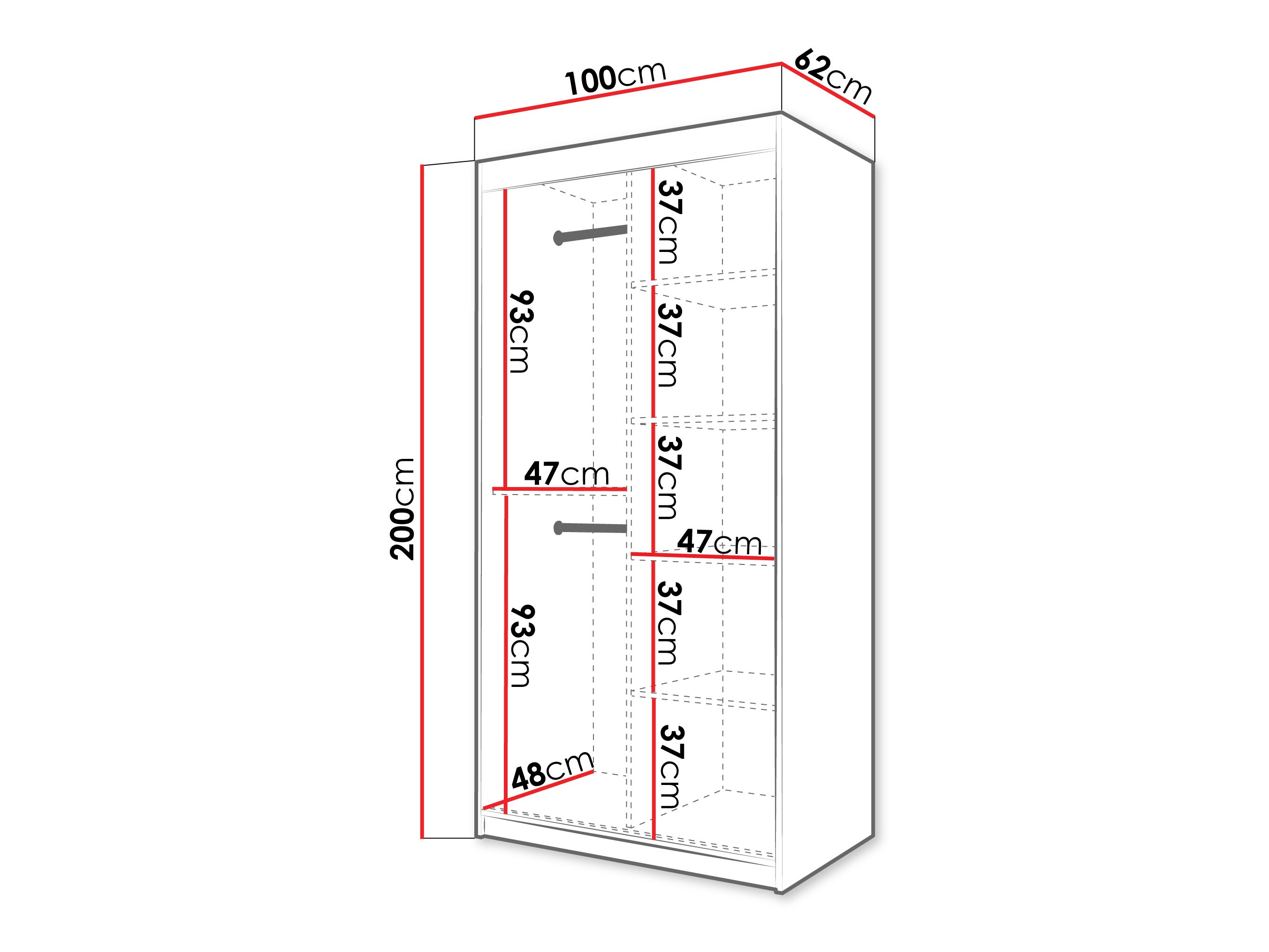 Skapis Hartford 578 (Balts)
