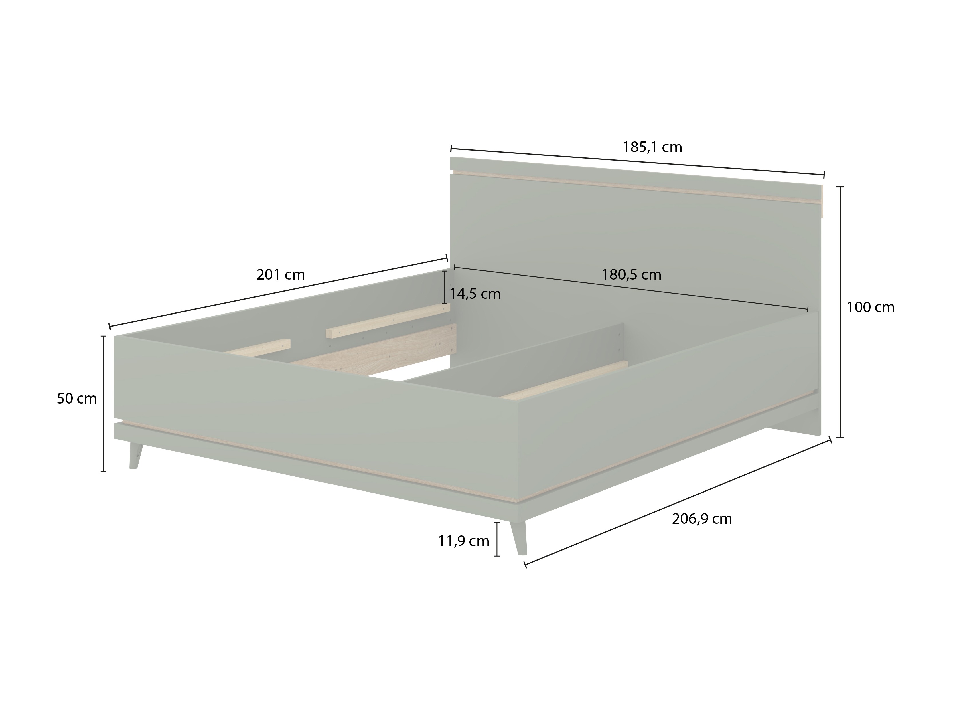 Gulta Fertalu 107 (Zaļš + Ozols)