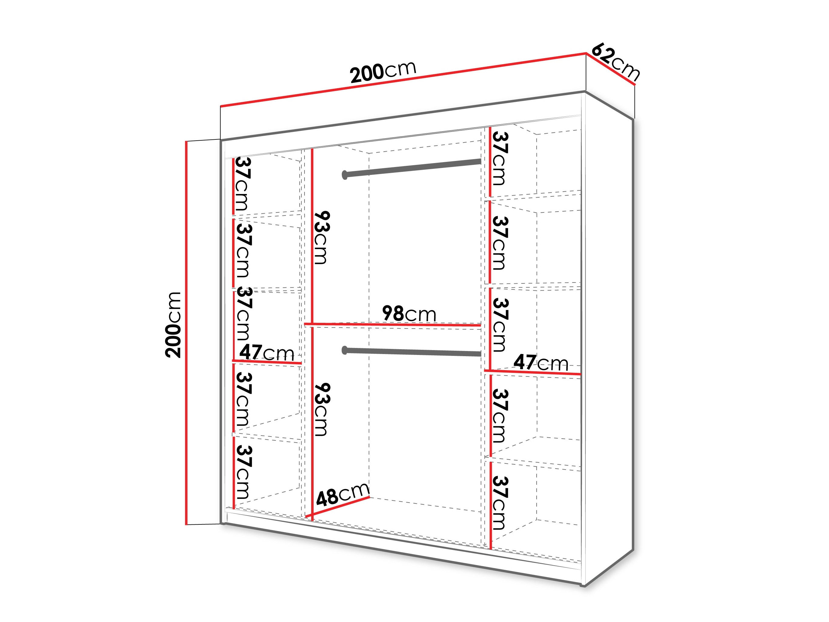 Шкаф Hartford 578 (Чёрный)