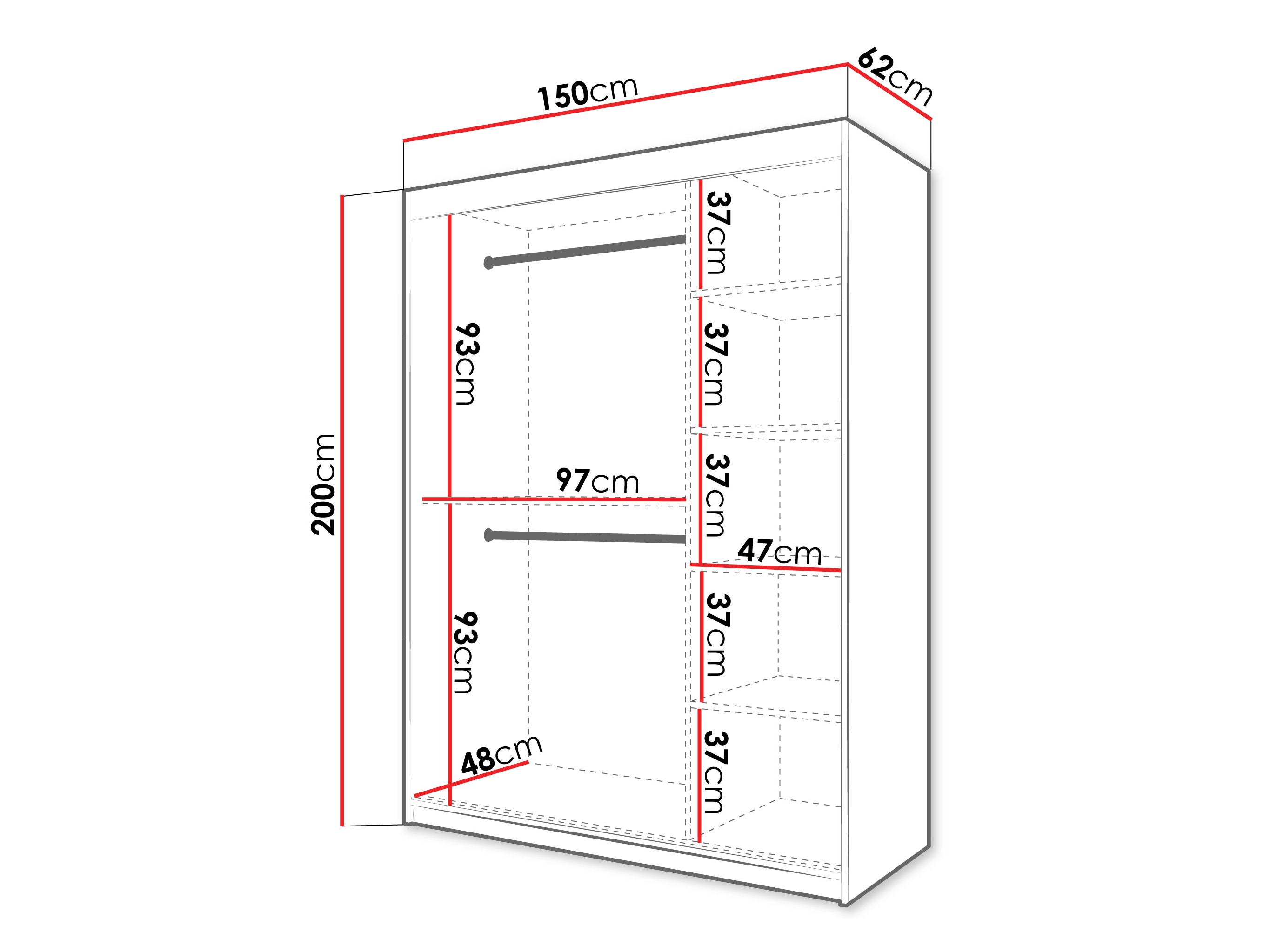 Шкаф Hartford 578 (Сонома Дуб)