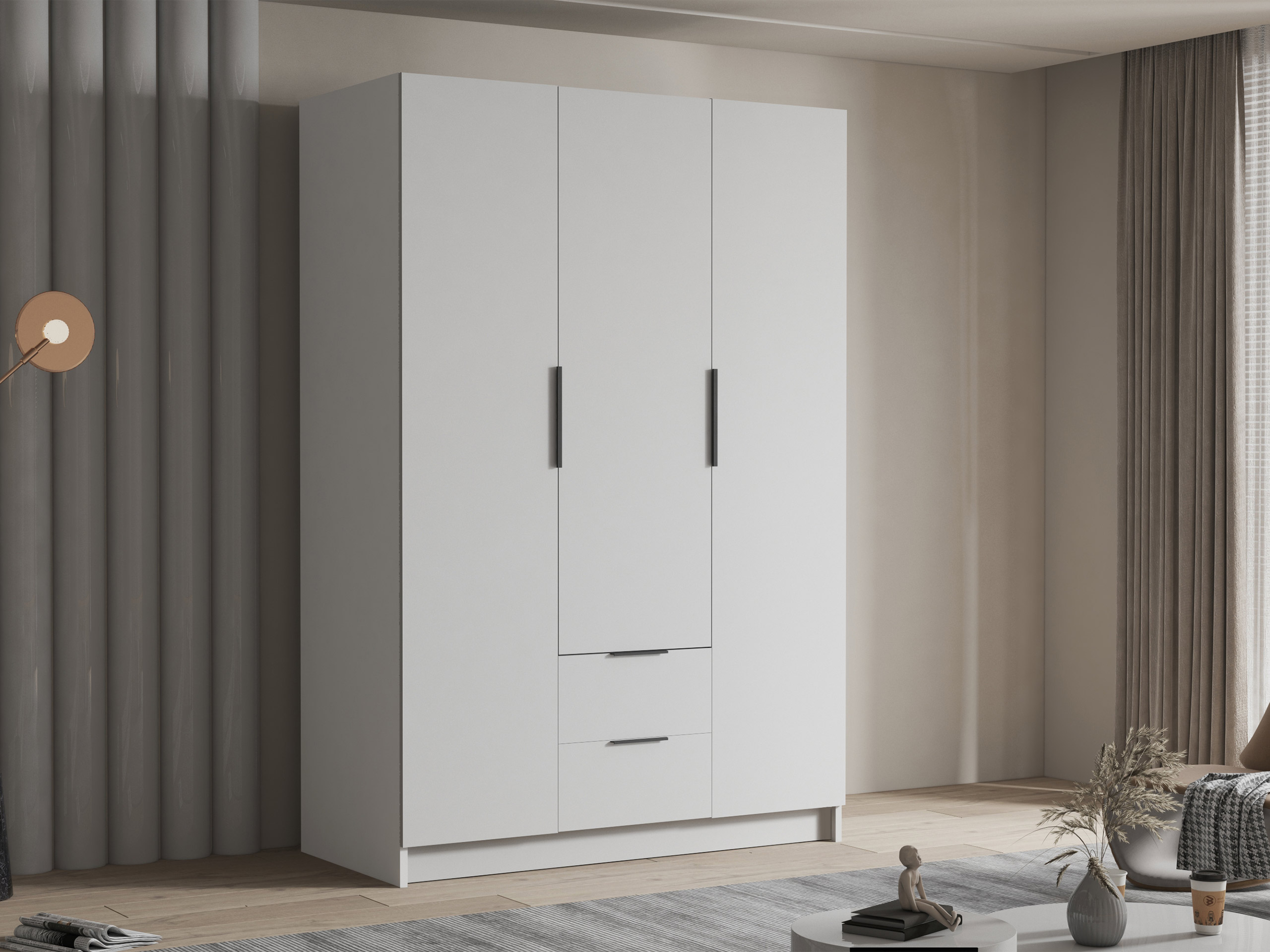 Skapis Closico 200 (Balts)