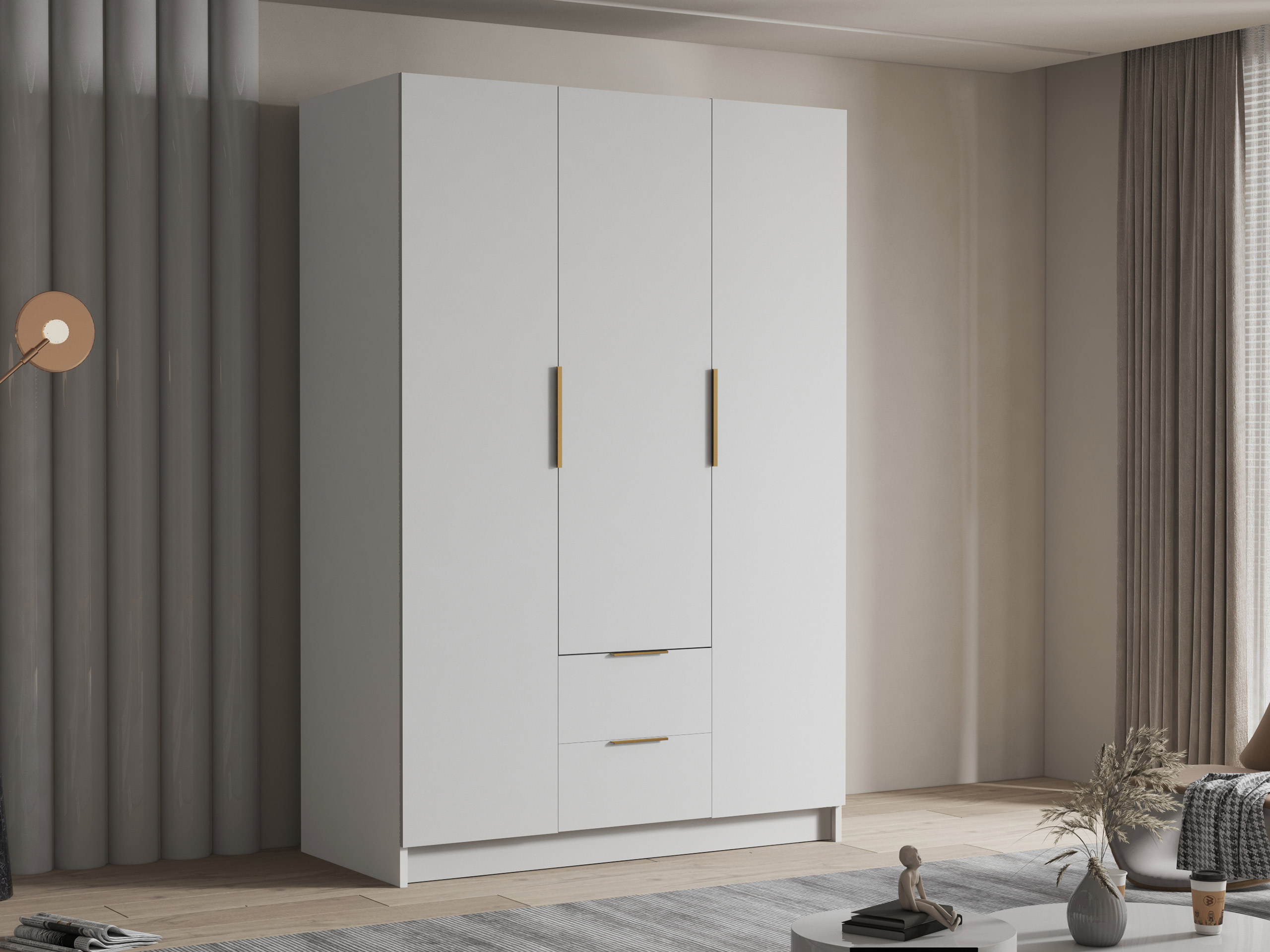 Skapis Closico 200 (Balts)