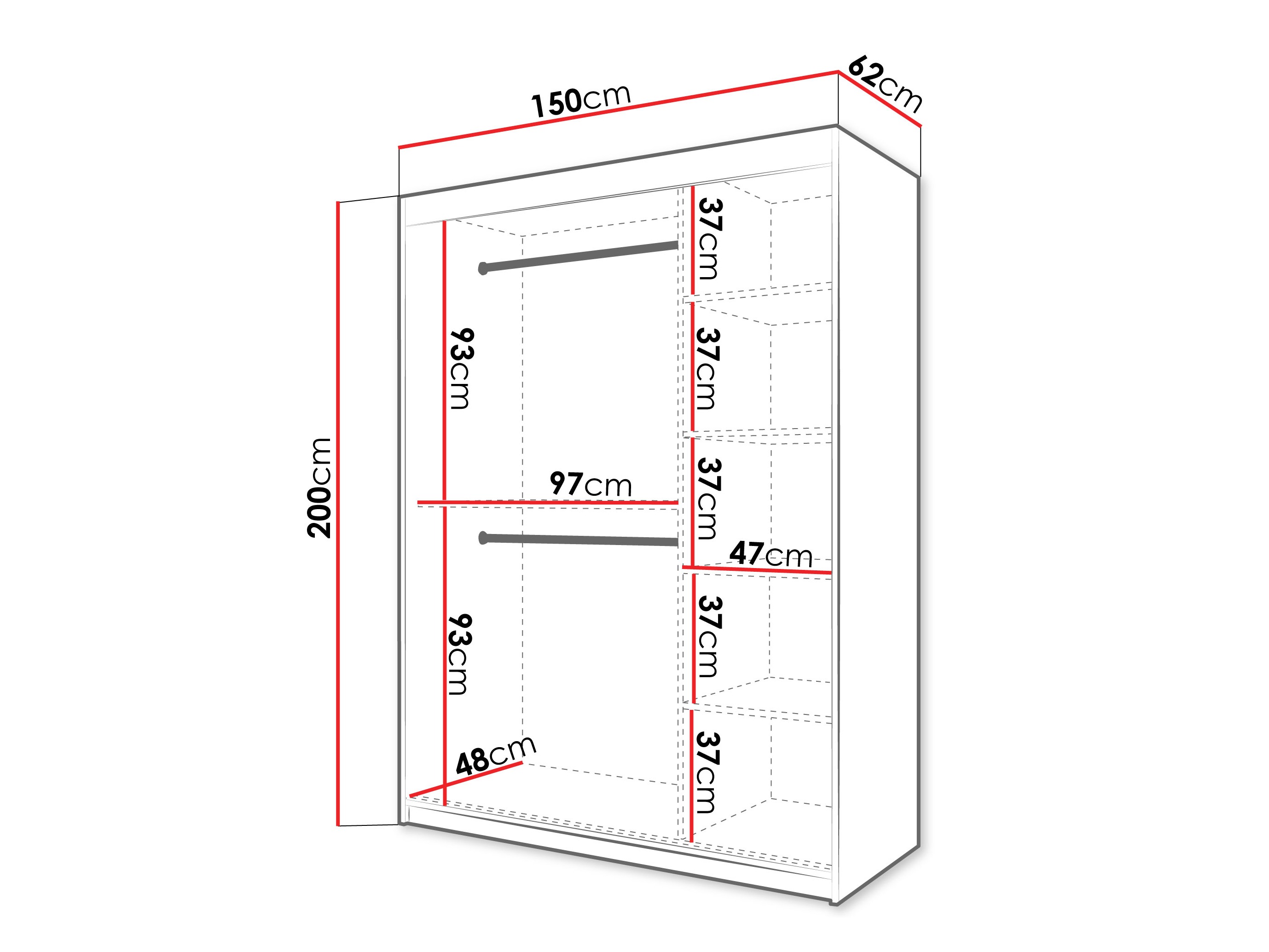 Skapis Hartford 578 (Balts)