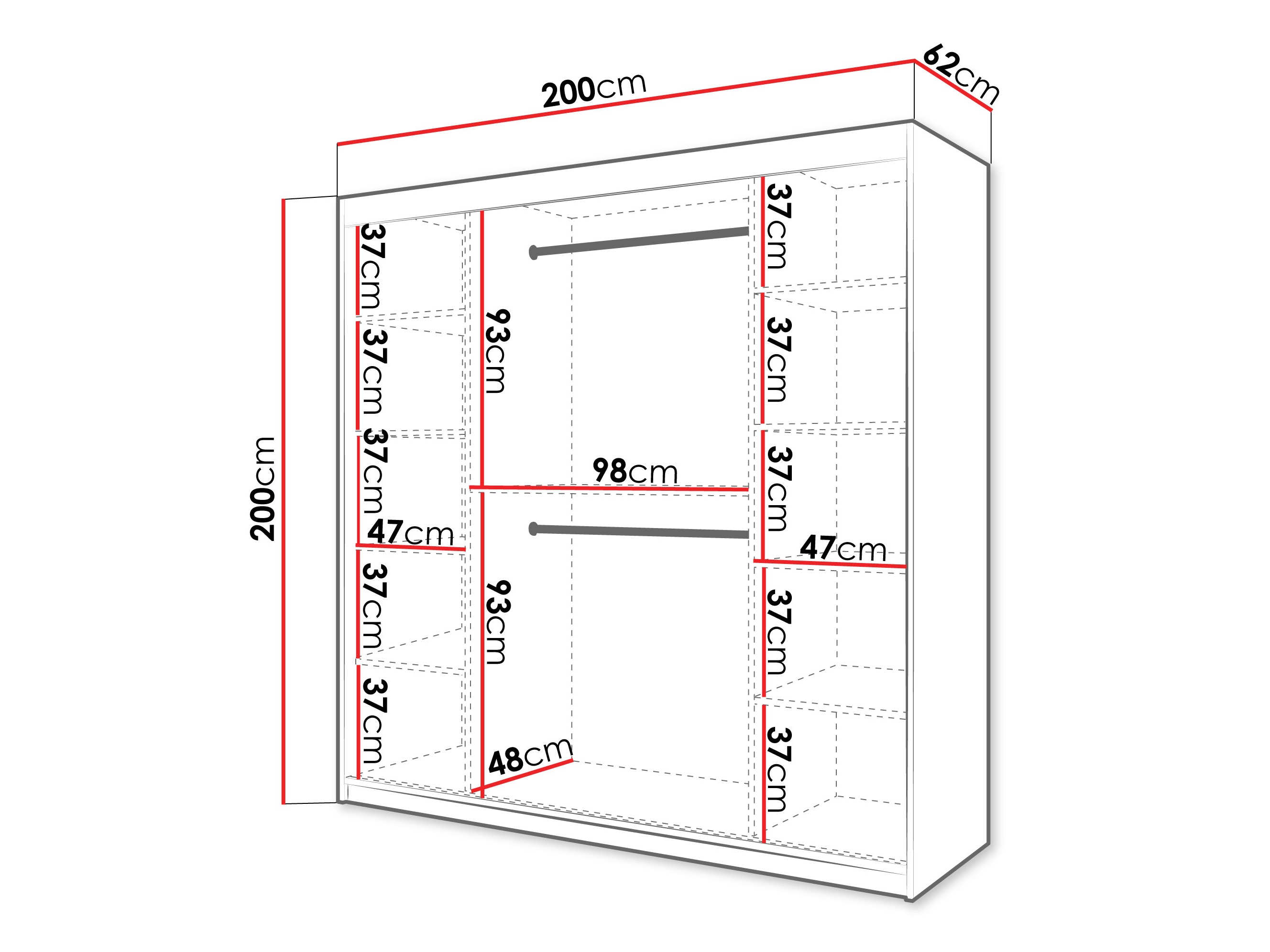 Skapis Hartford 578 (Balts)
