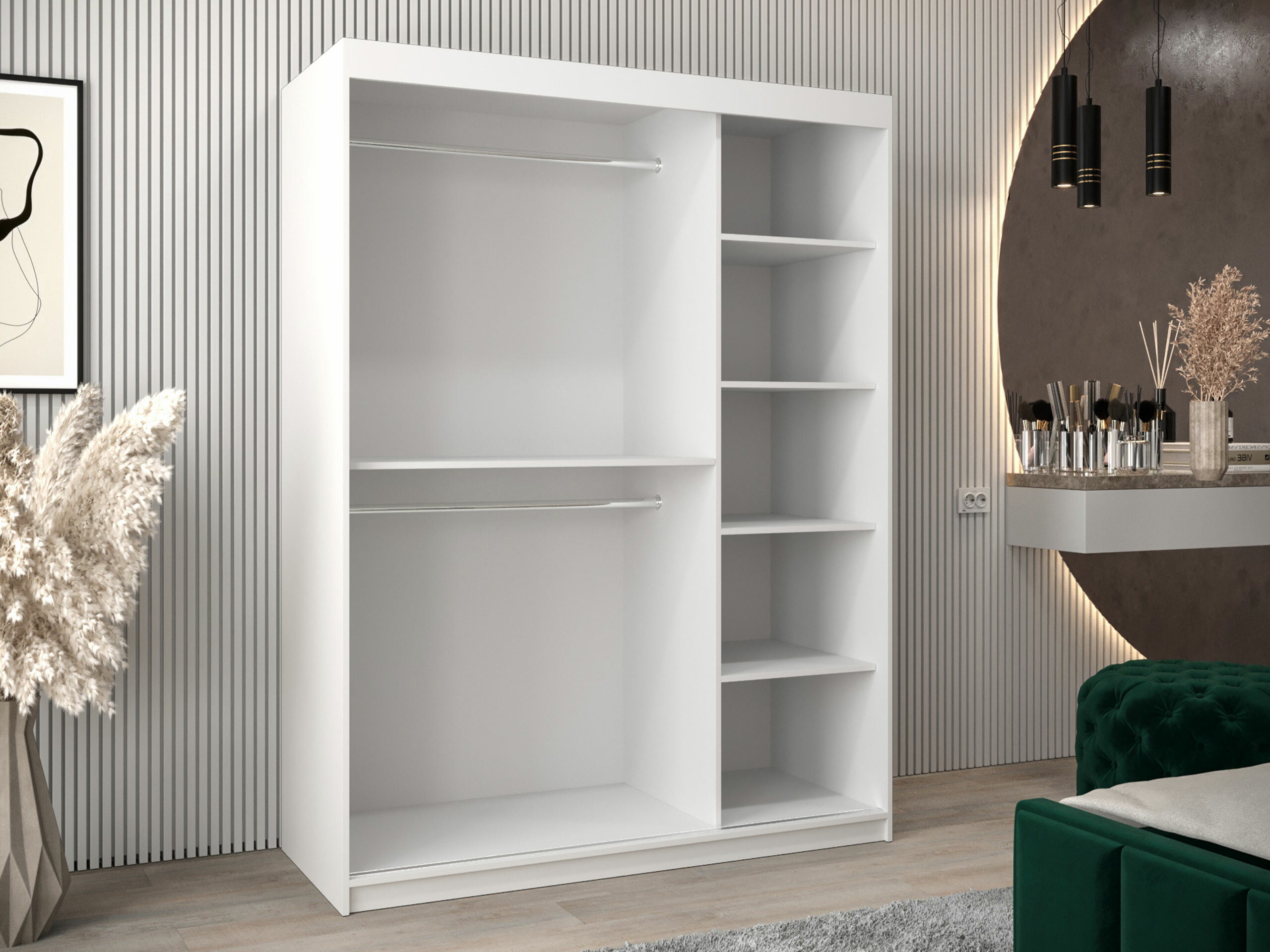 Skapis Hartford 578 (Melns)