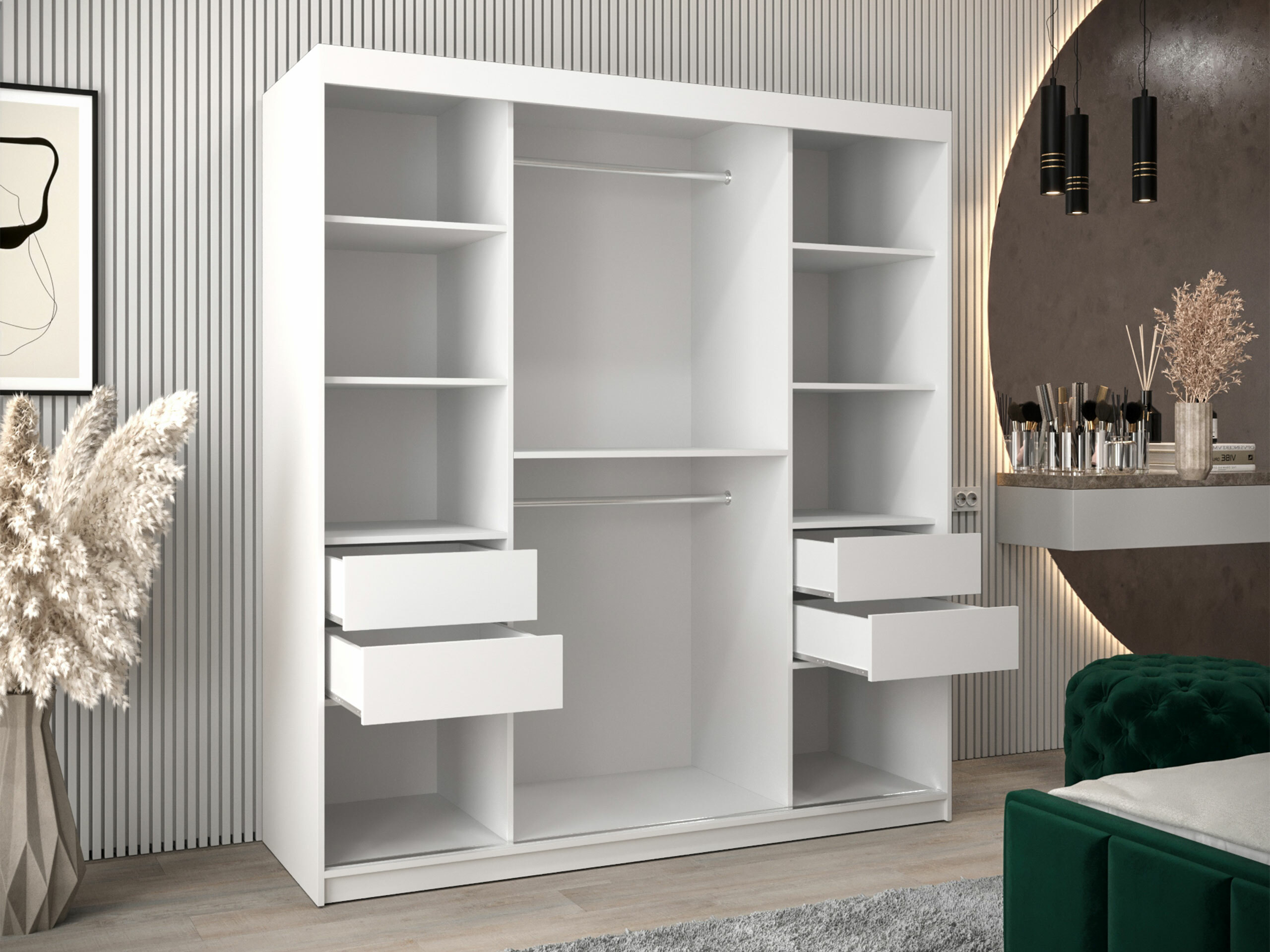 Skapis Hartford 578 (Melns)