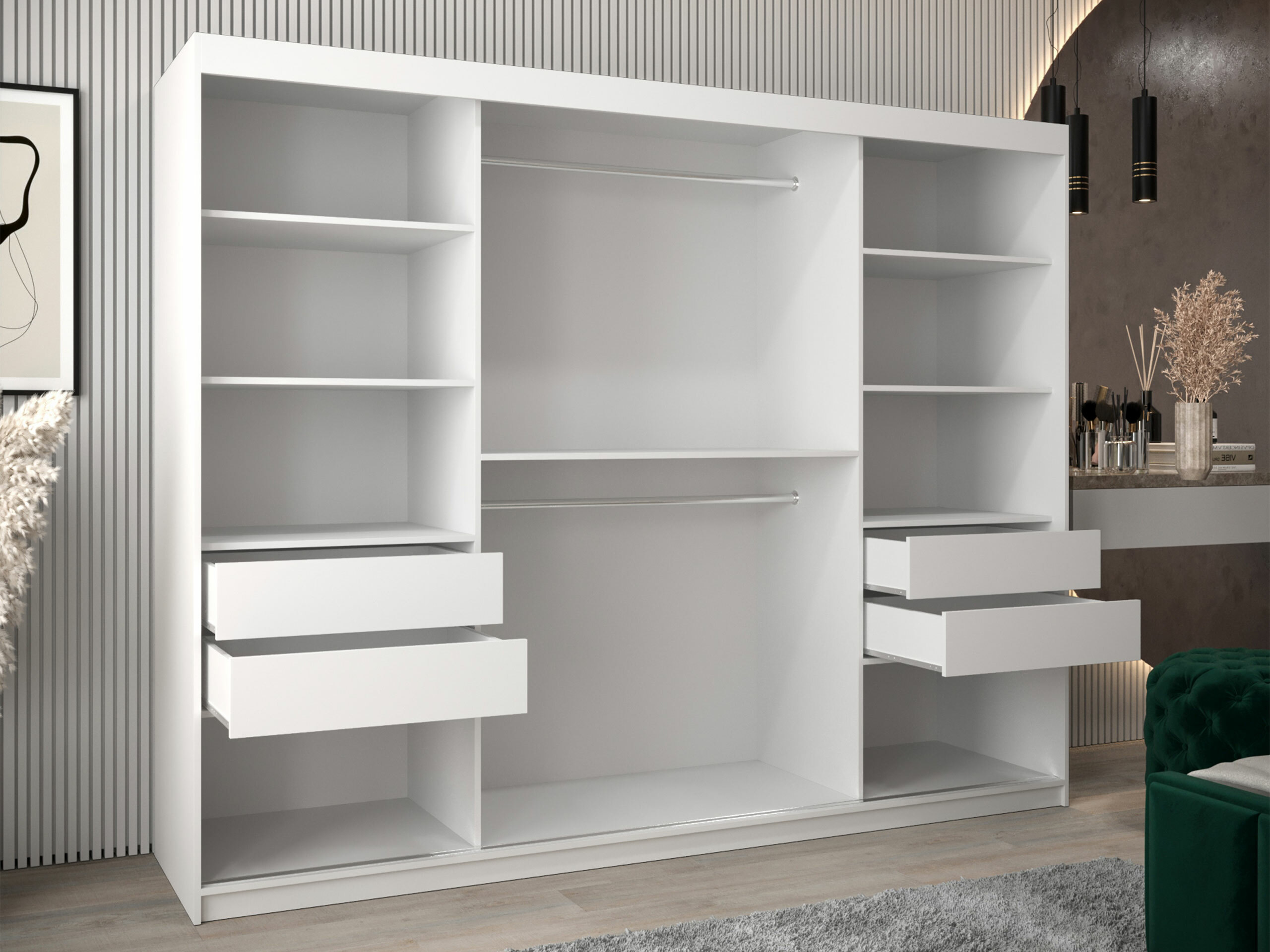 Skapis Hartford 578 (Melns)