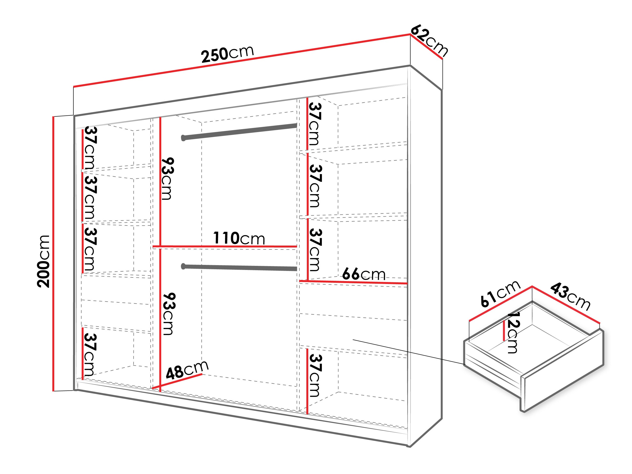 Skapis Hartford 578 (Sonomas ozols)