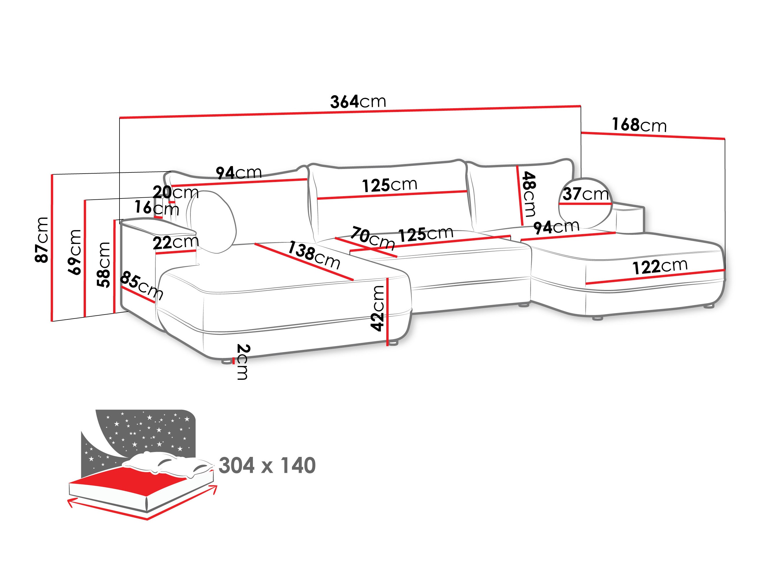 Stūra dīvāns Bountiful 100 (Velo 633)
