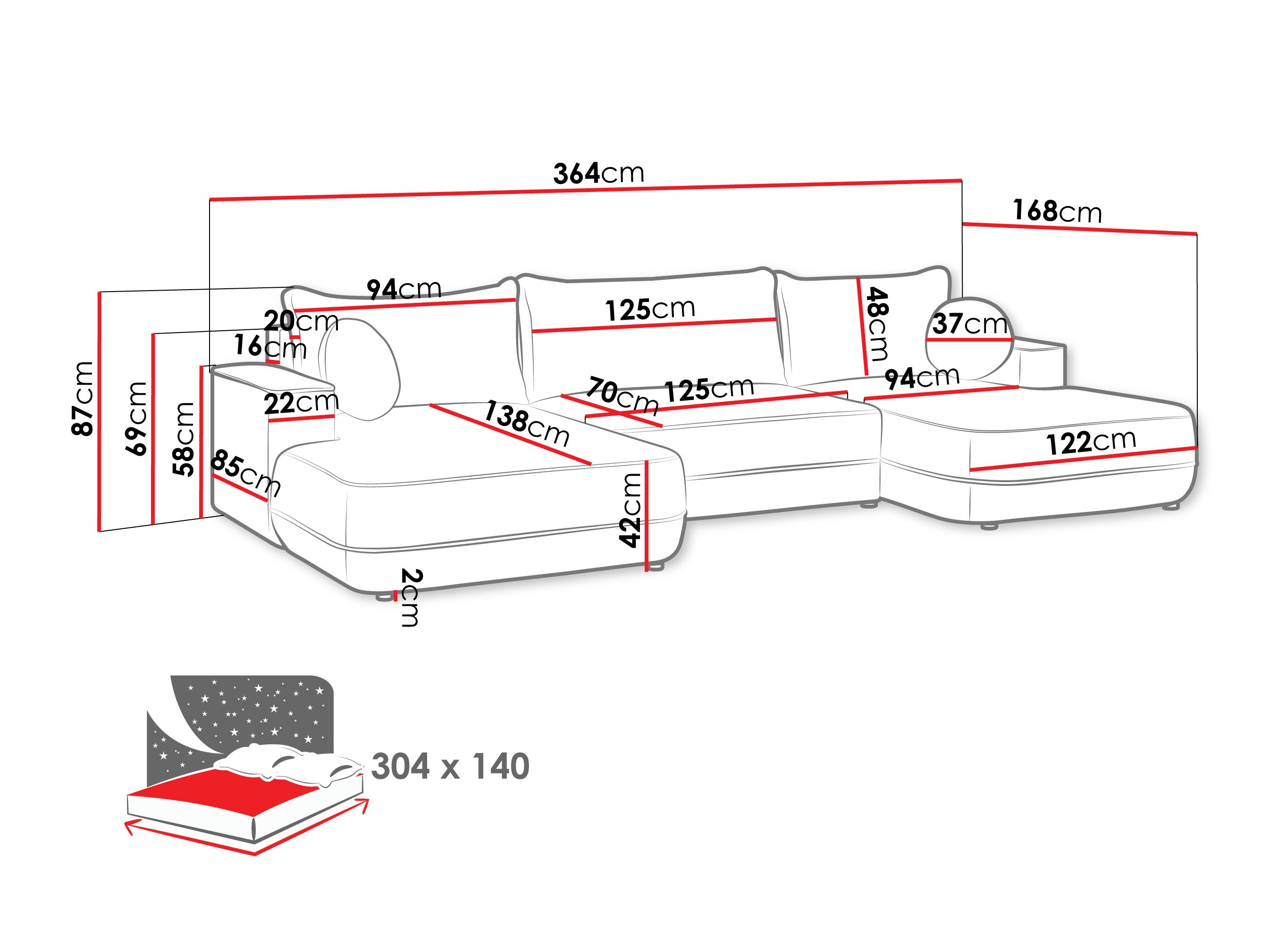 Stūra dīvāns Bountiful 100 (Velo 635)