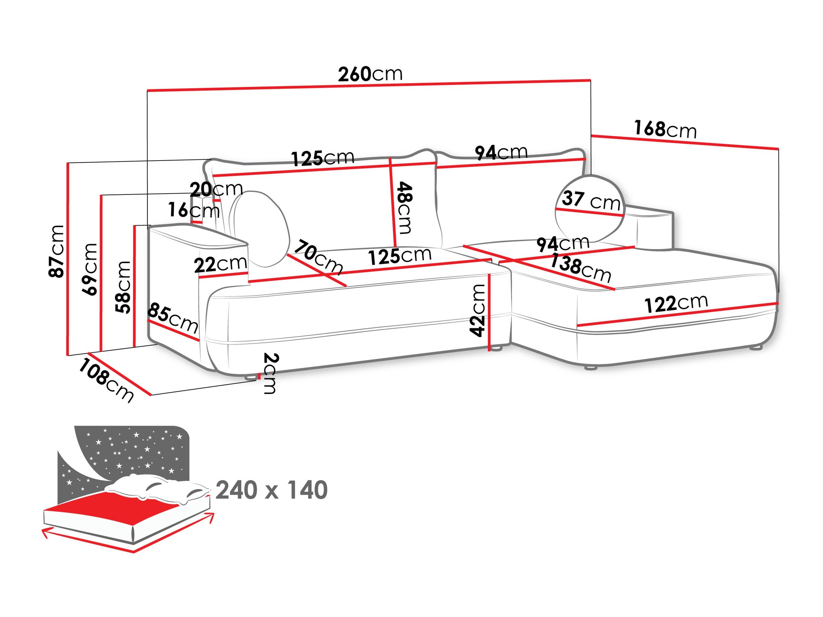 Stūra dīvāns Bountiful 101 (Velo 633)