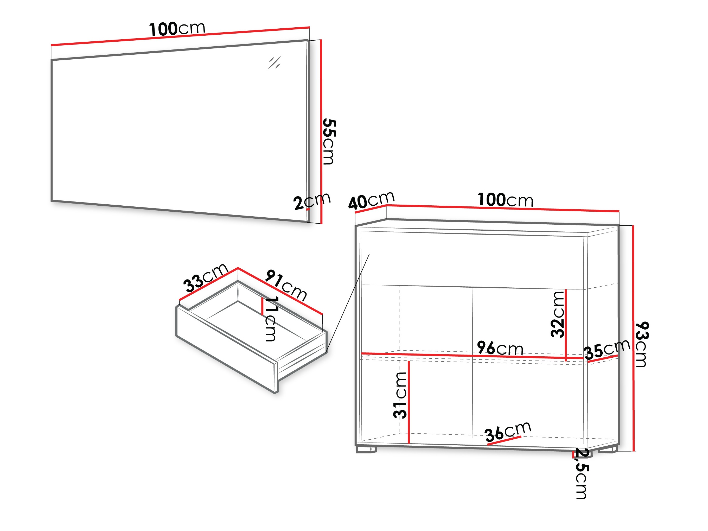 Priekšnama komplekts Comfivo Fersoe 116 (Ozols)