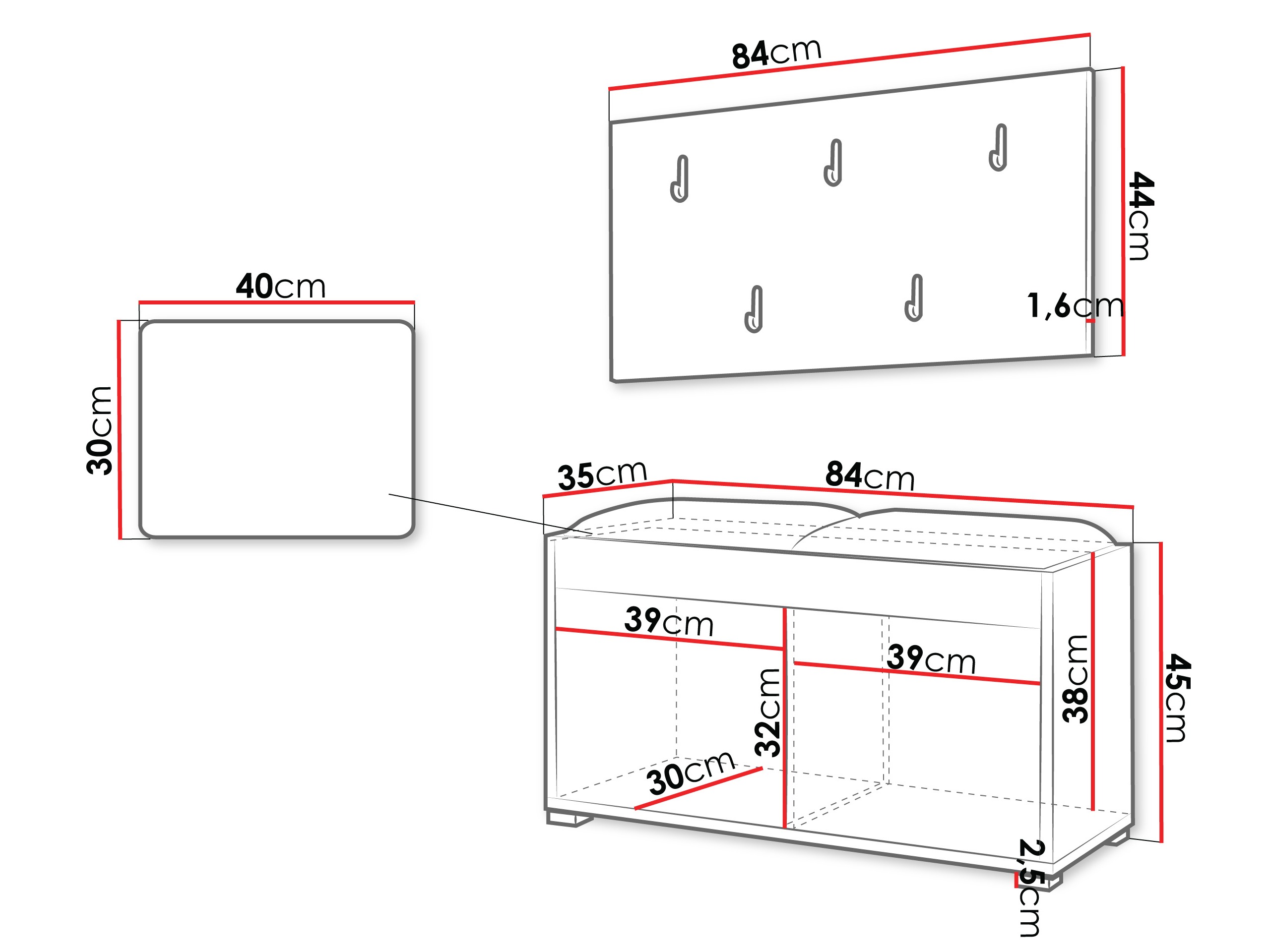 Прихожая Comfivo Fersoe 117 (Дуб)