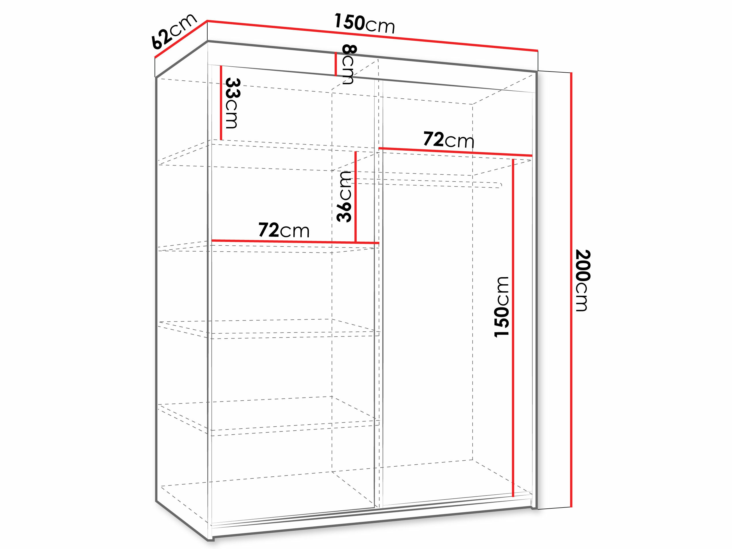 Шкаф Dover 110 (Белый)