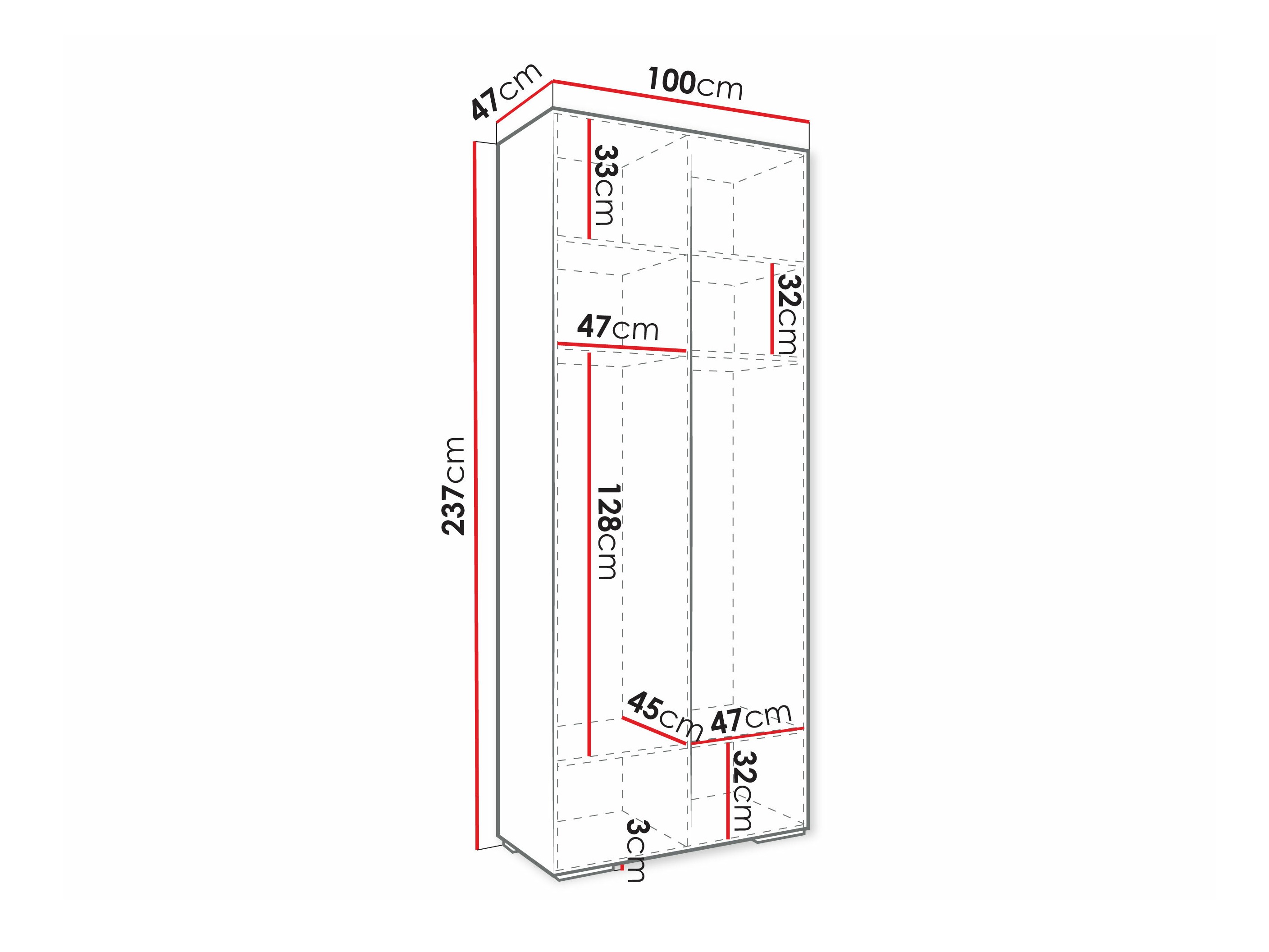 Шкаф Hartford 405 (Чёрный)
