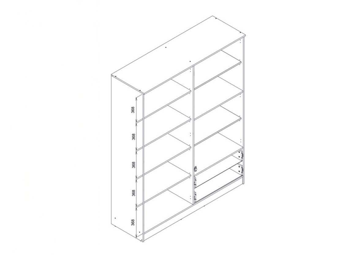 Skapis Orlando 223 (Gaišs ozols)
