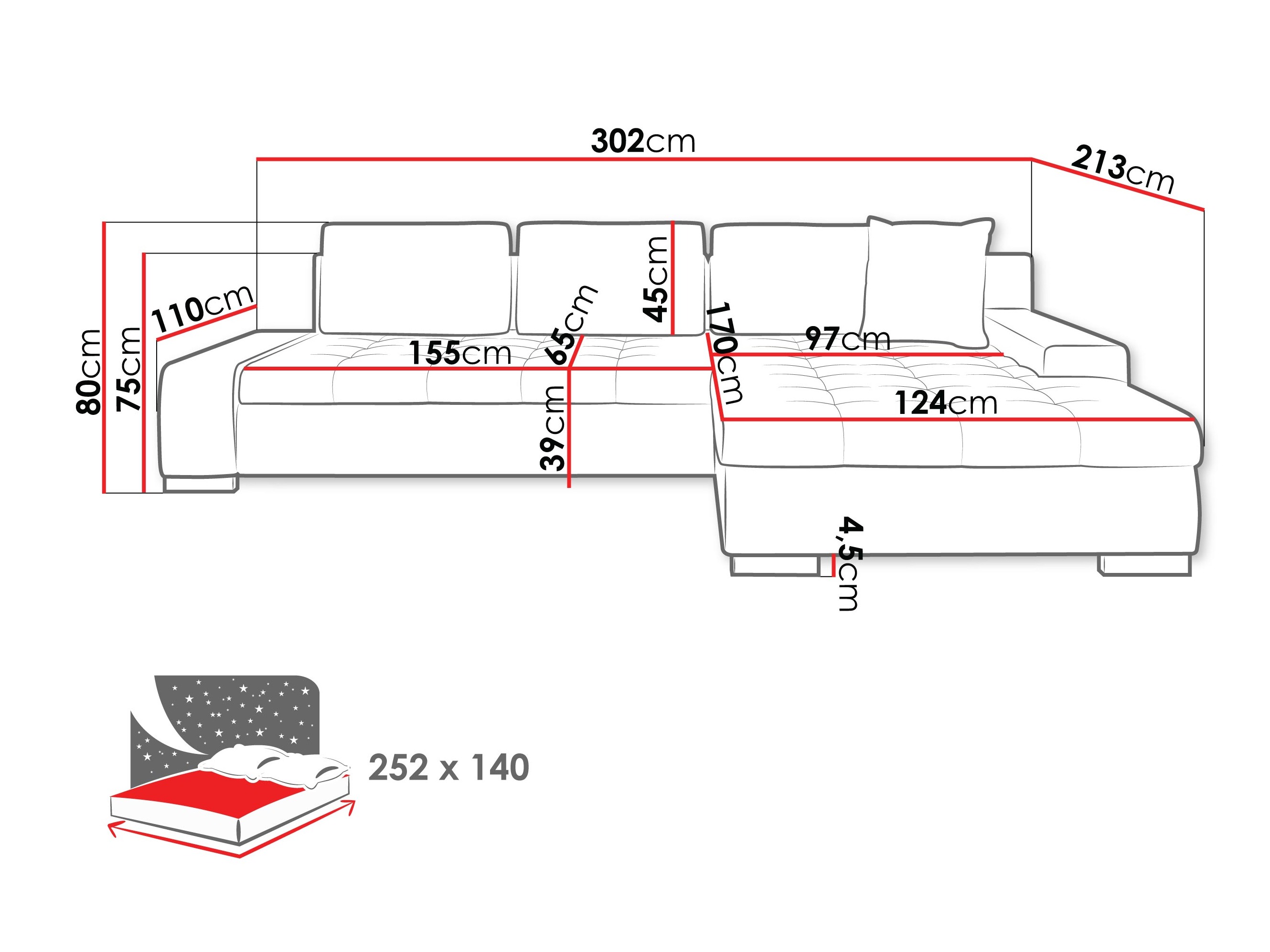Stūra dīvāns Comfivo 147 (Pianav 26 + Mokka 82)