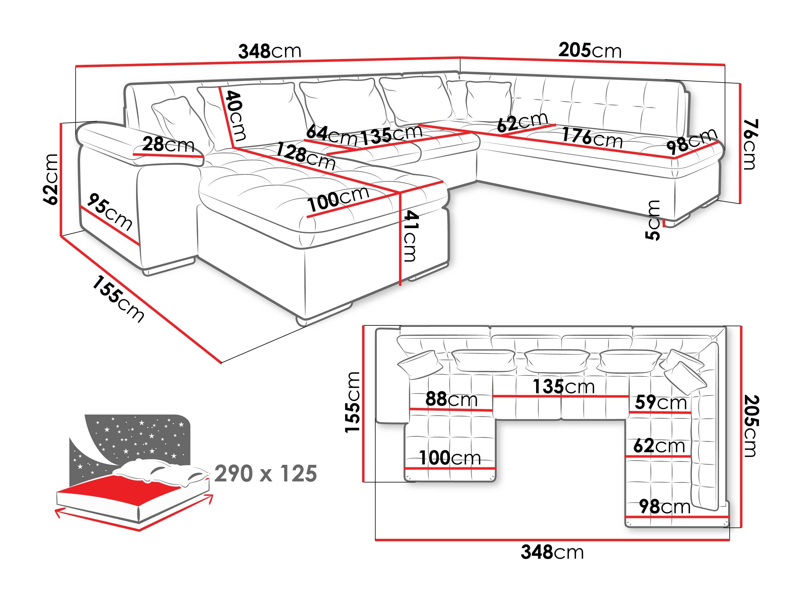 Угловой диван Comfivo 170 (Manza 22)