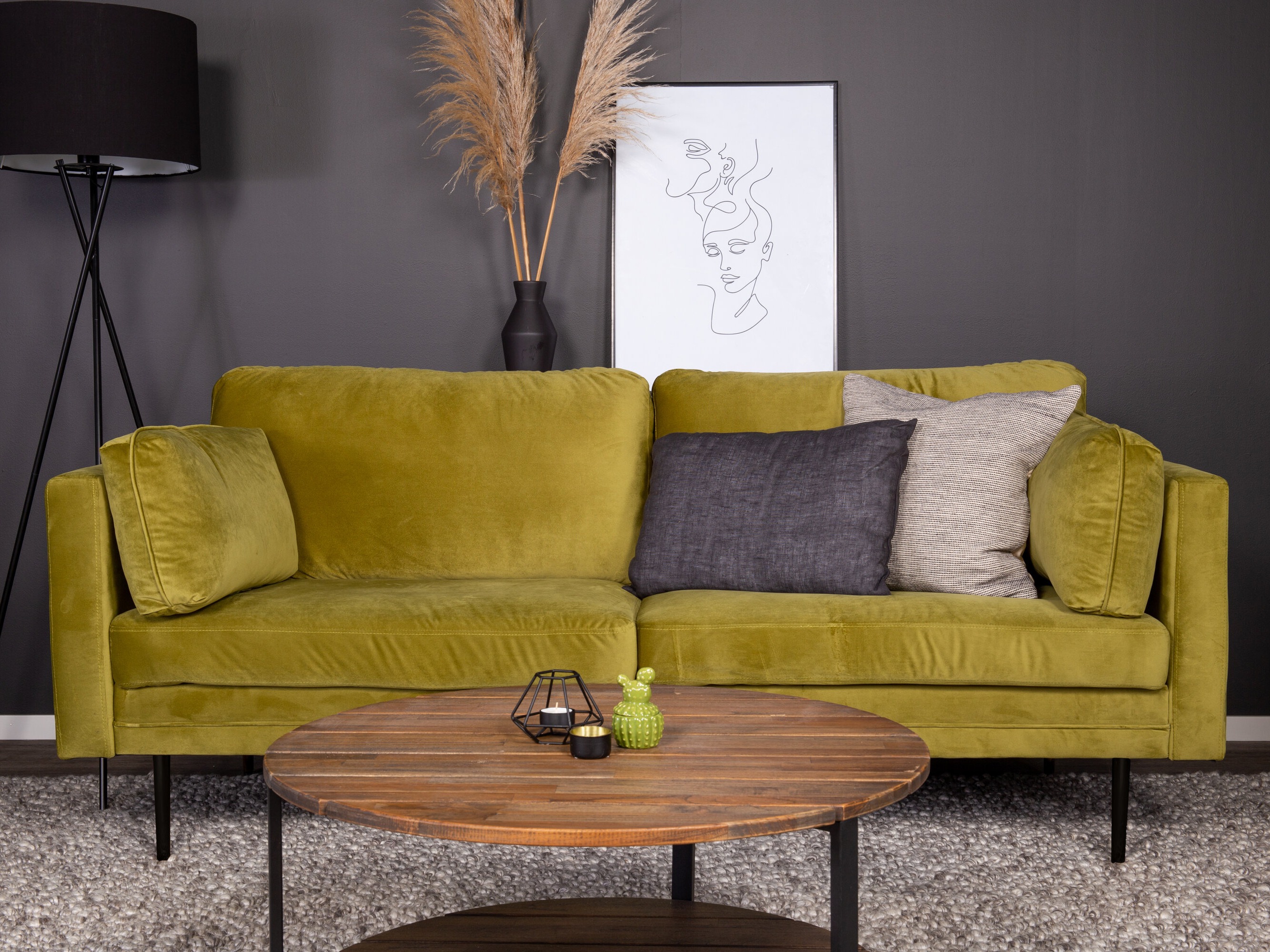 Диван Dallas 101 (Зелёный + Чёрный)