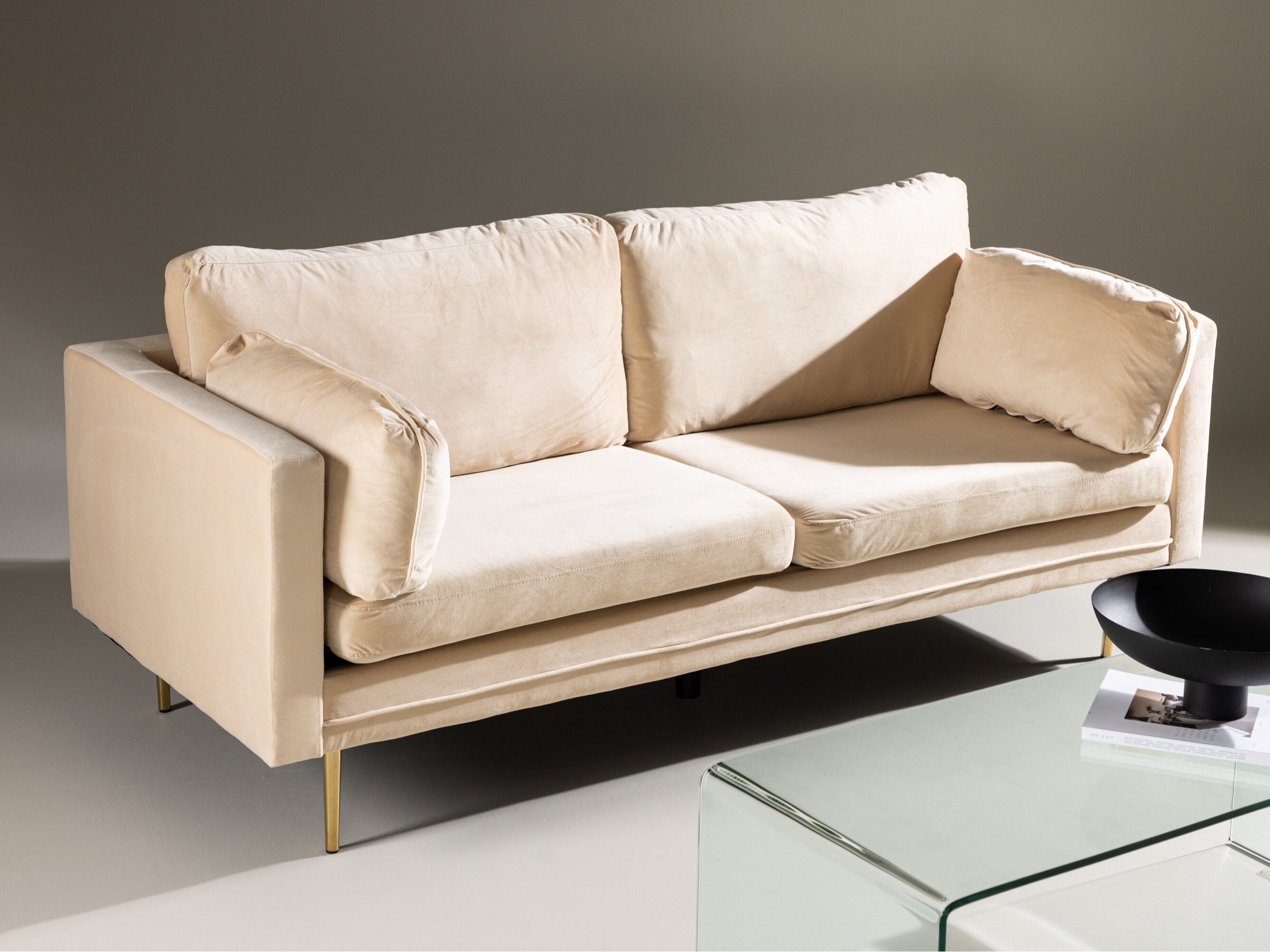 Dīvāns Dallas 101 (Krēms + Zelta)