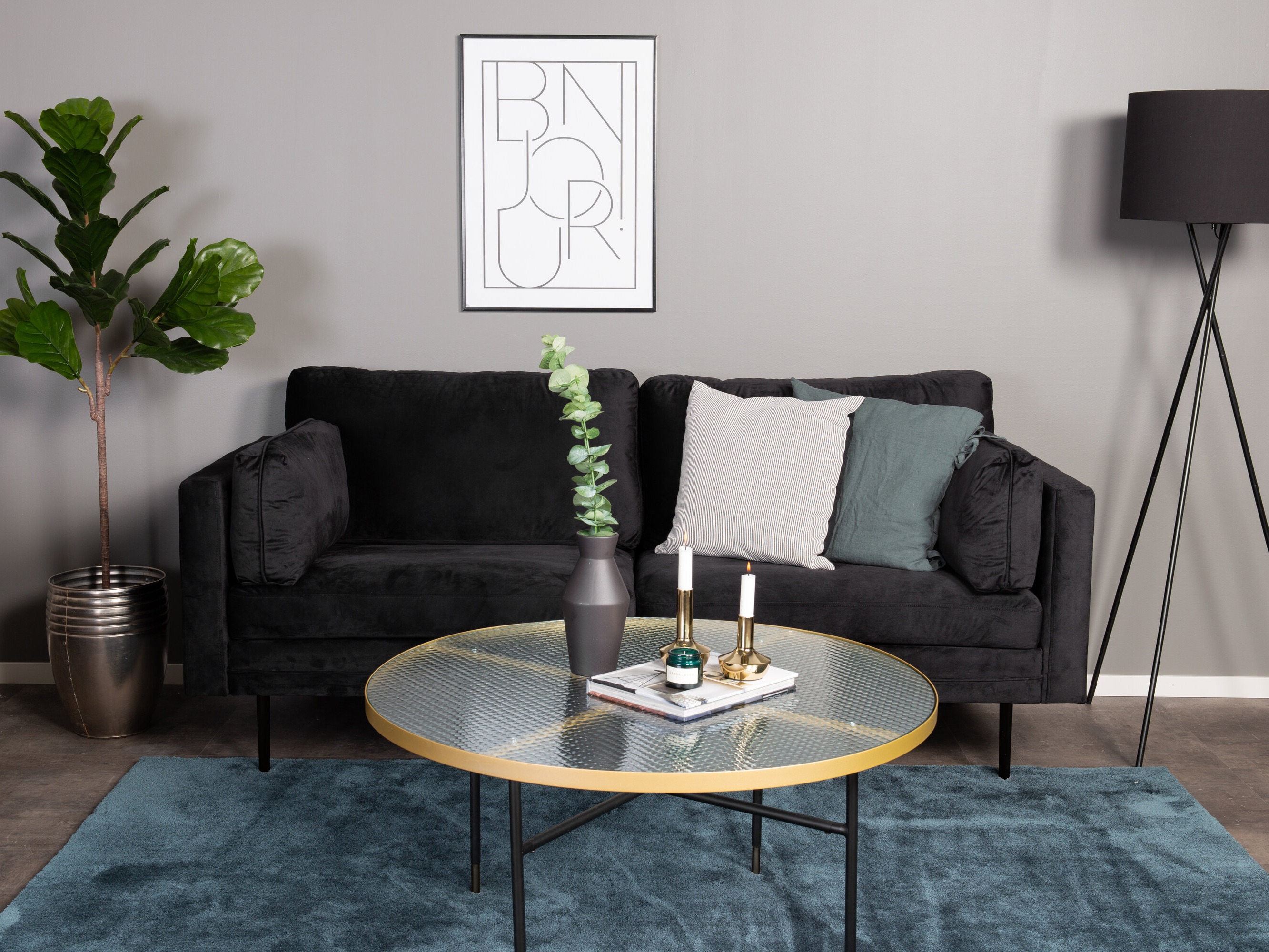 Dīvāns Dallas 101 (Melns)