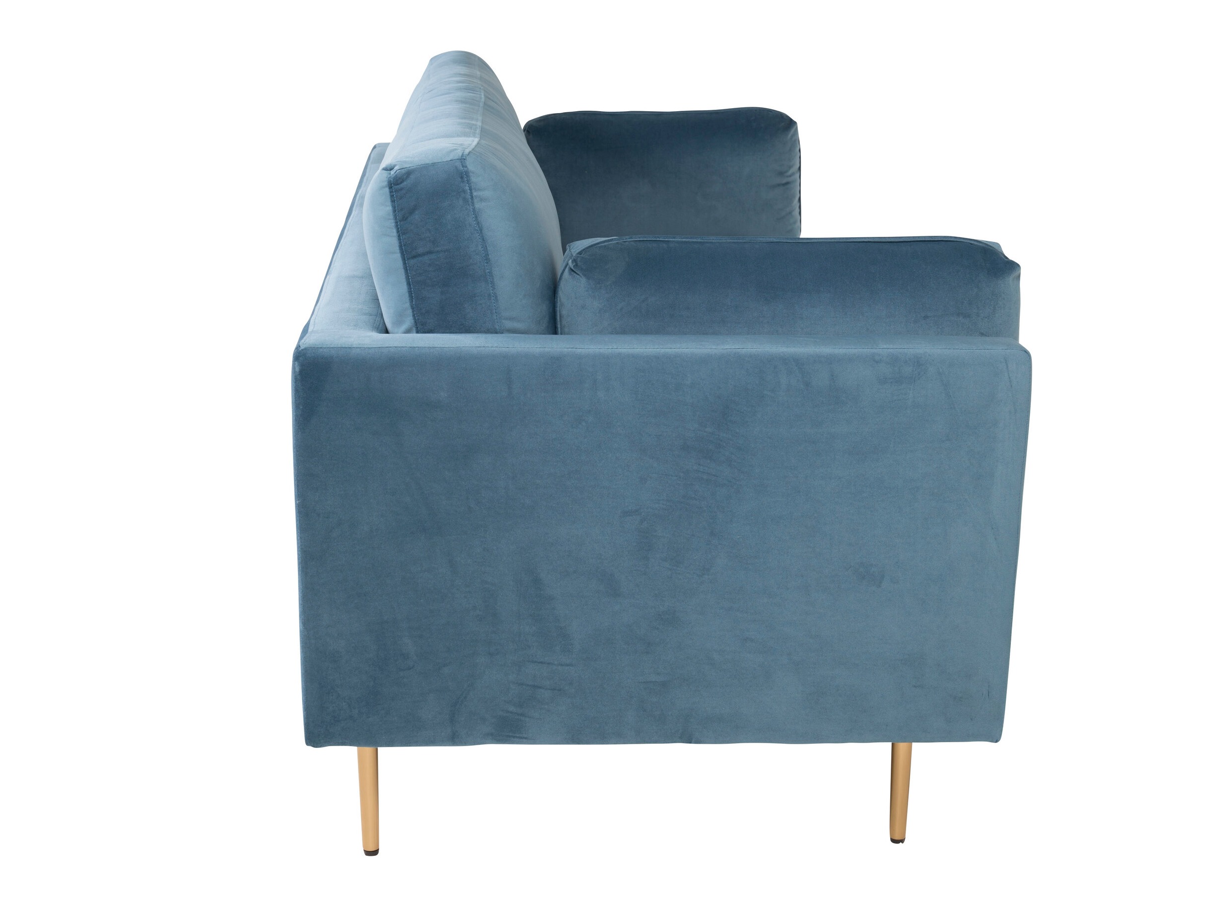 Dīvāns Dallas 101 (Tumši zils + Zelta)