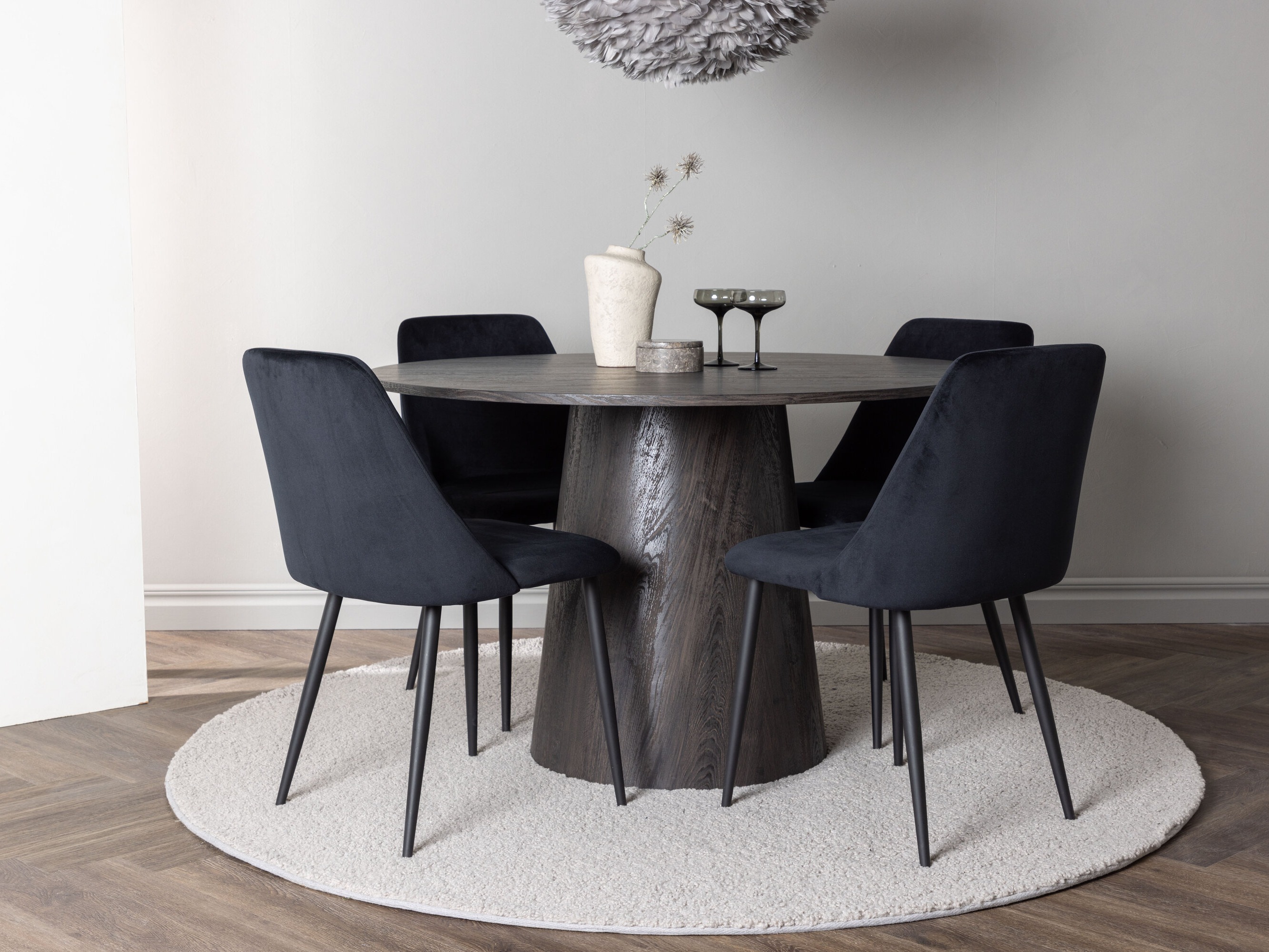 Ēdamistabas komplekts Dallas 4248 (Tumši brūns)