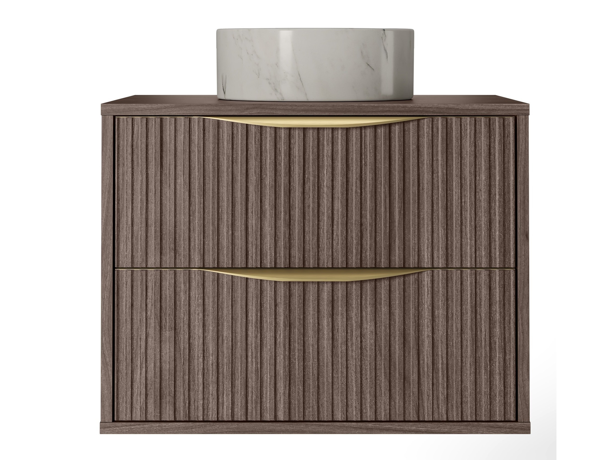 Piekarams vannas istabas skapītis izlietnei Burleson 162 (Riekstkoks)