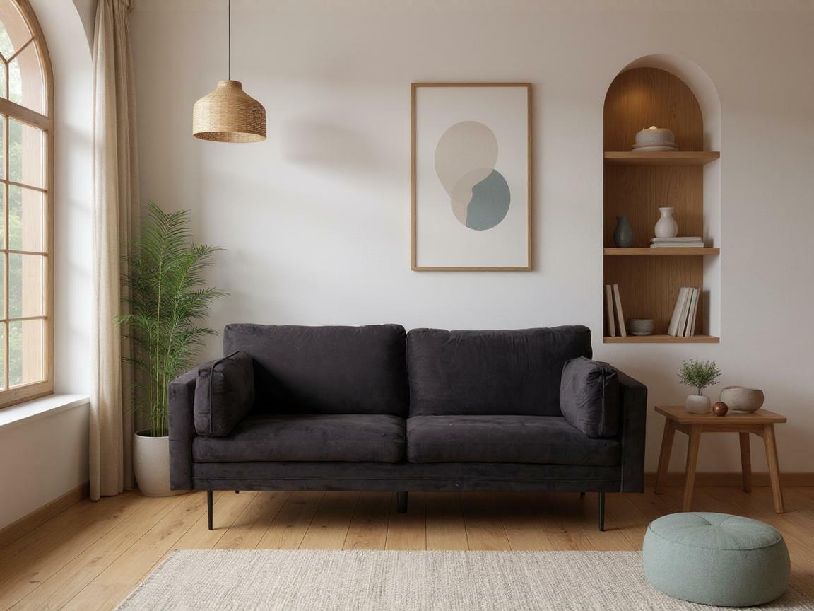 Dīvāns Dallas 101 (Melns)