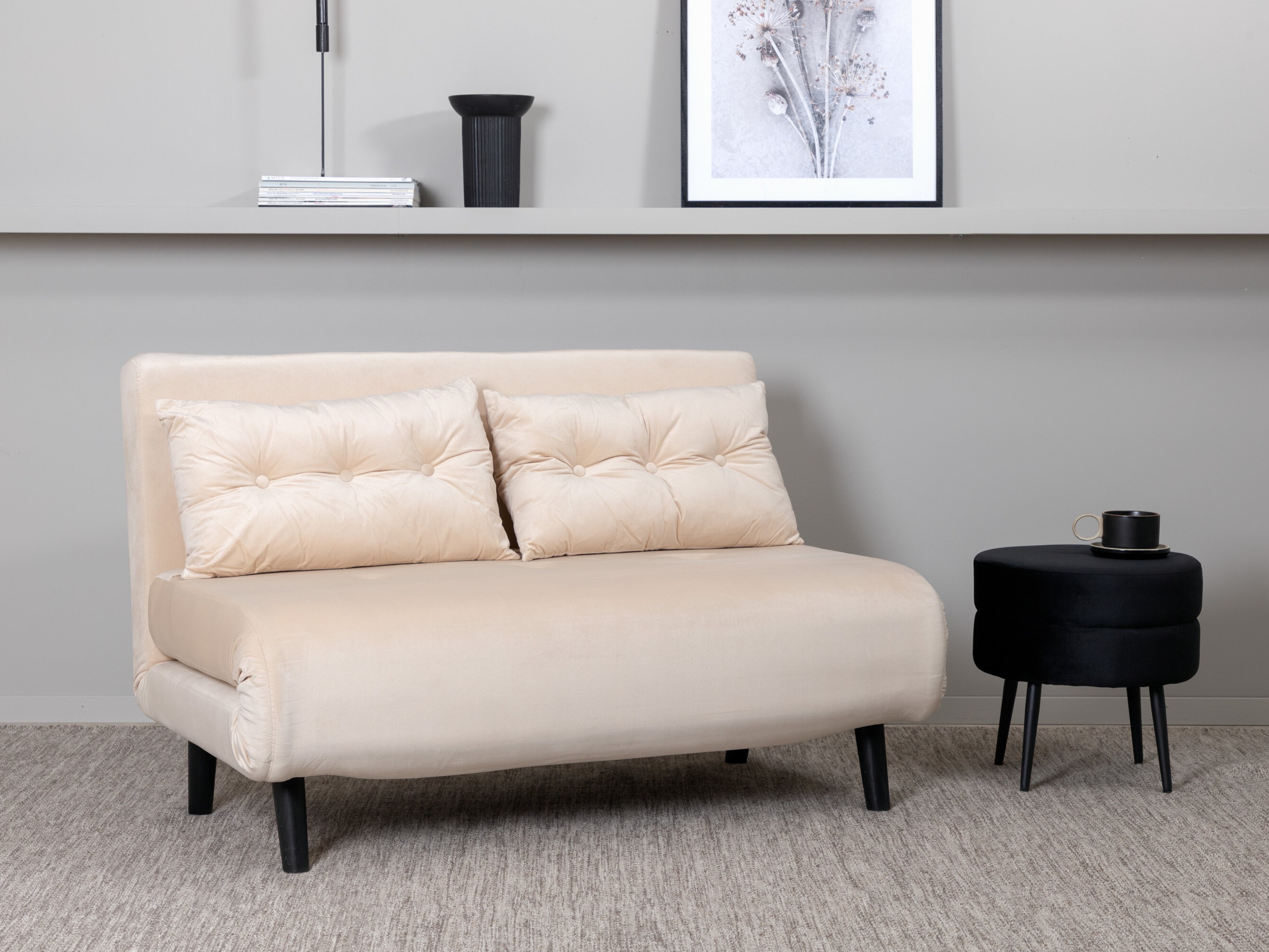 Dīvāns gulta Dallas 1713 (Krēms)