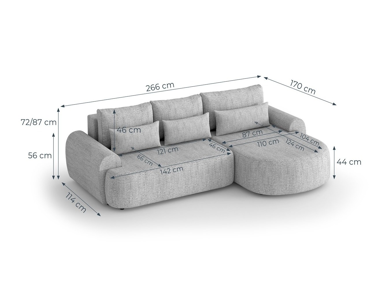 Stūra dīvāns Margate 109 (Modesto 481)