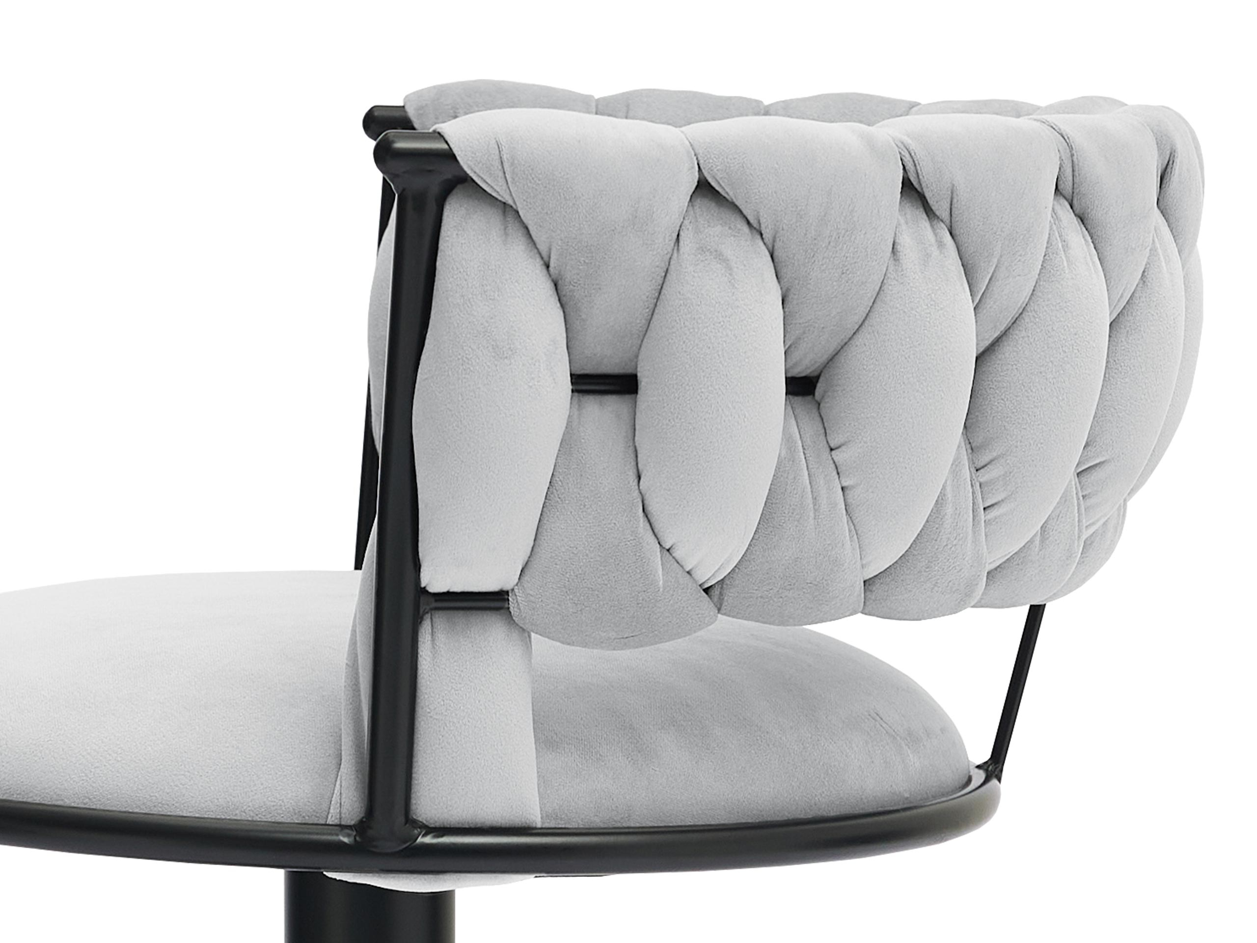 Барный стул Comfivo 441 (Серебряный + Серый)