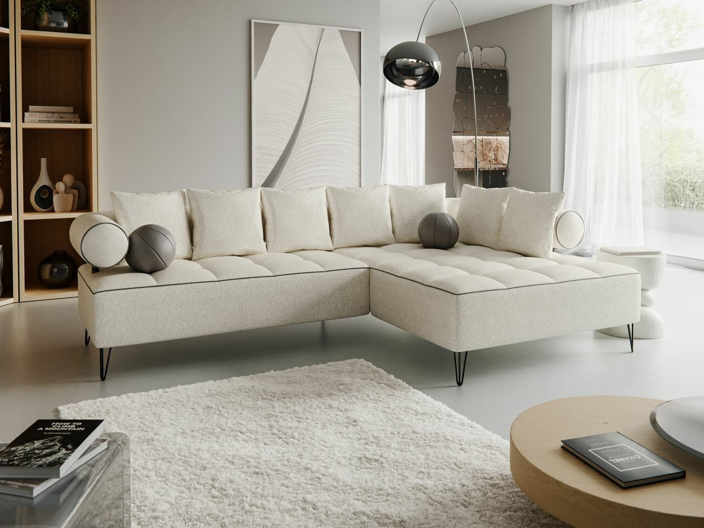 Stūra dīvāns Margate 111 (Lambi 08 + Mīksts 24)