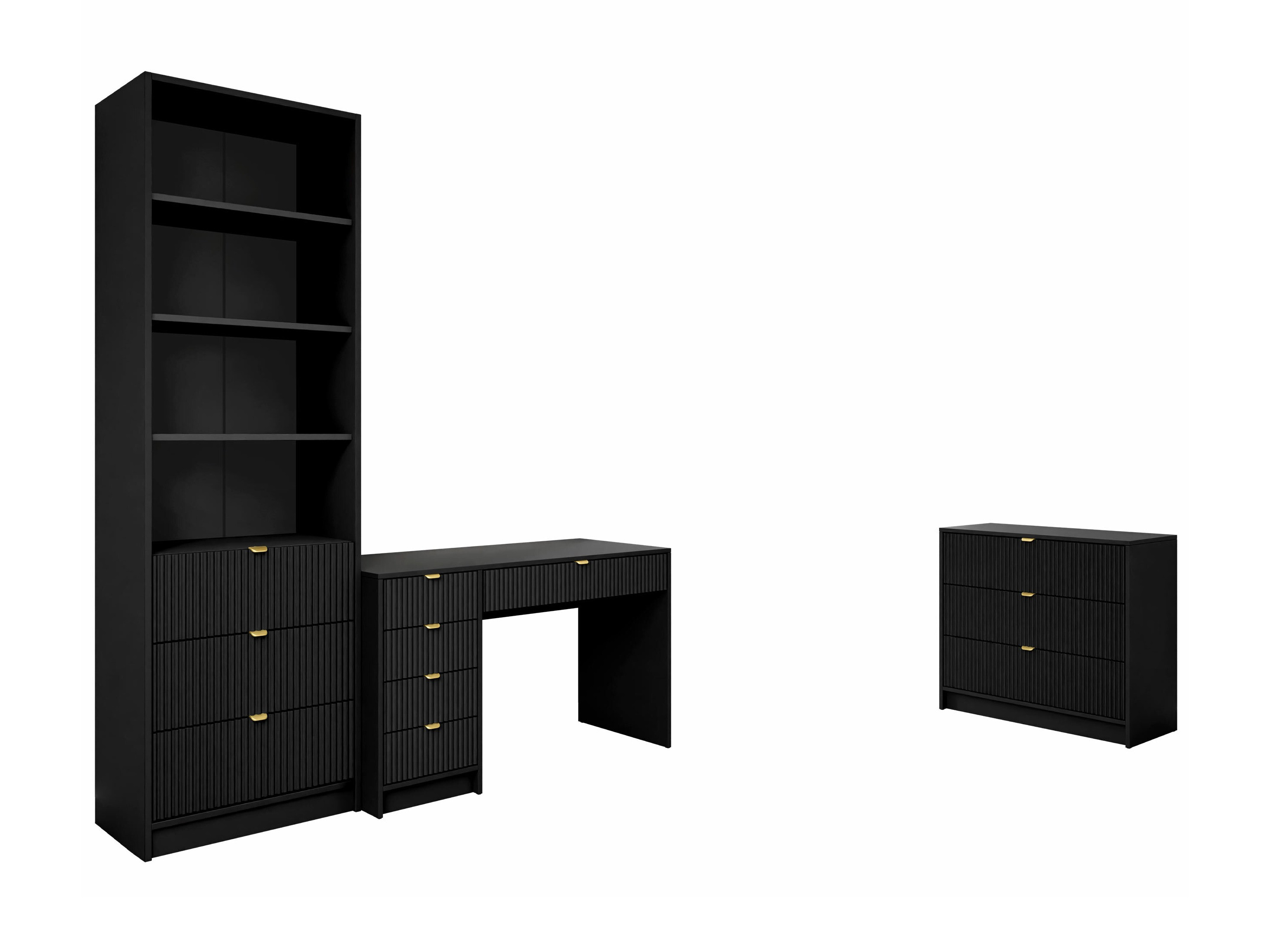 Комплект для домашнего офиса Comfivo Larmire 120 (Чёрный)