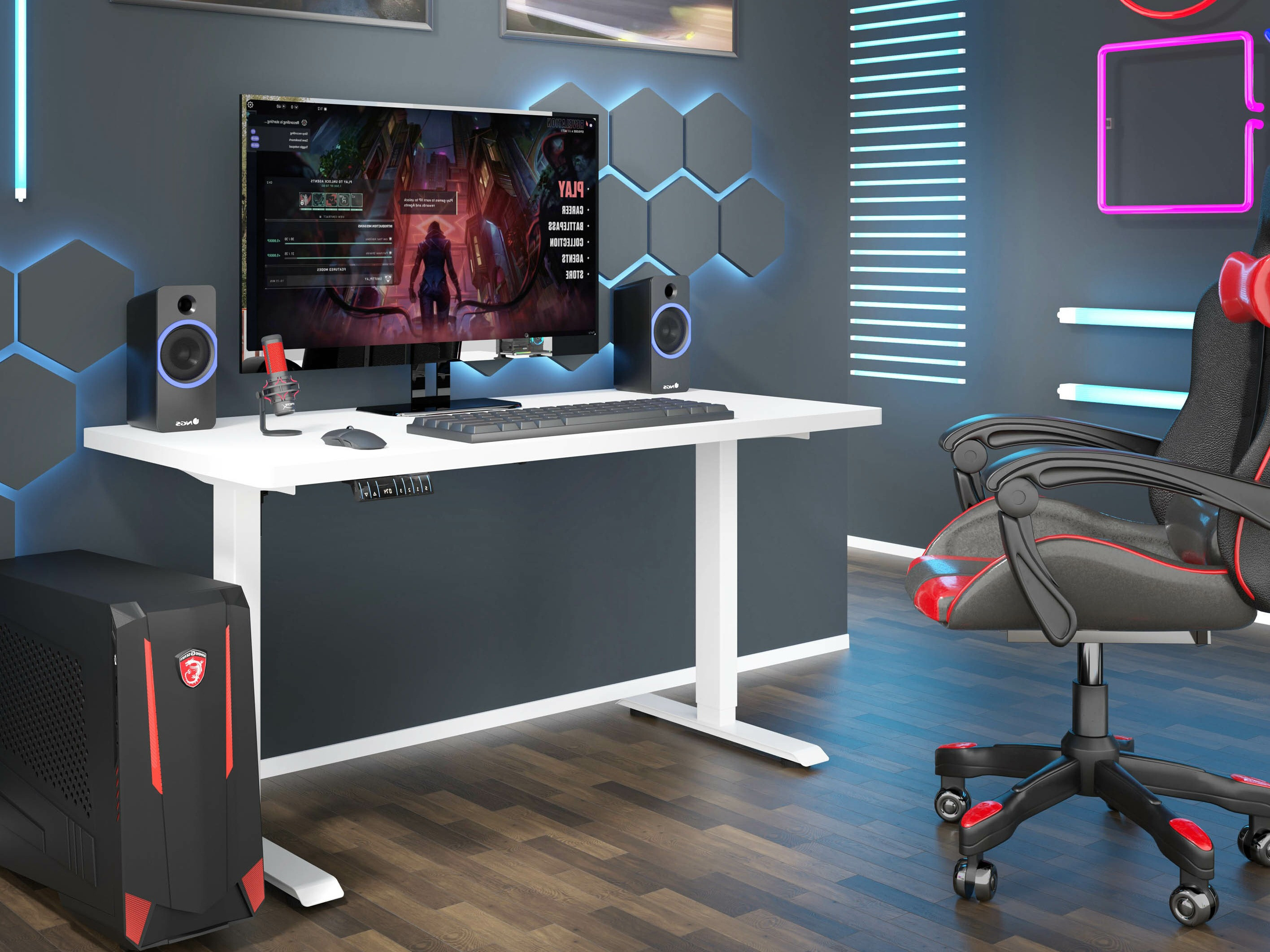 Рабочий стол с регулируемой высотой Buffalo 184 (Белый)