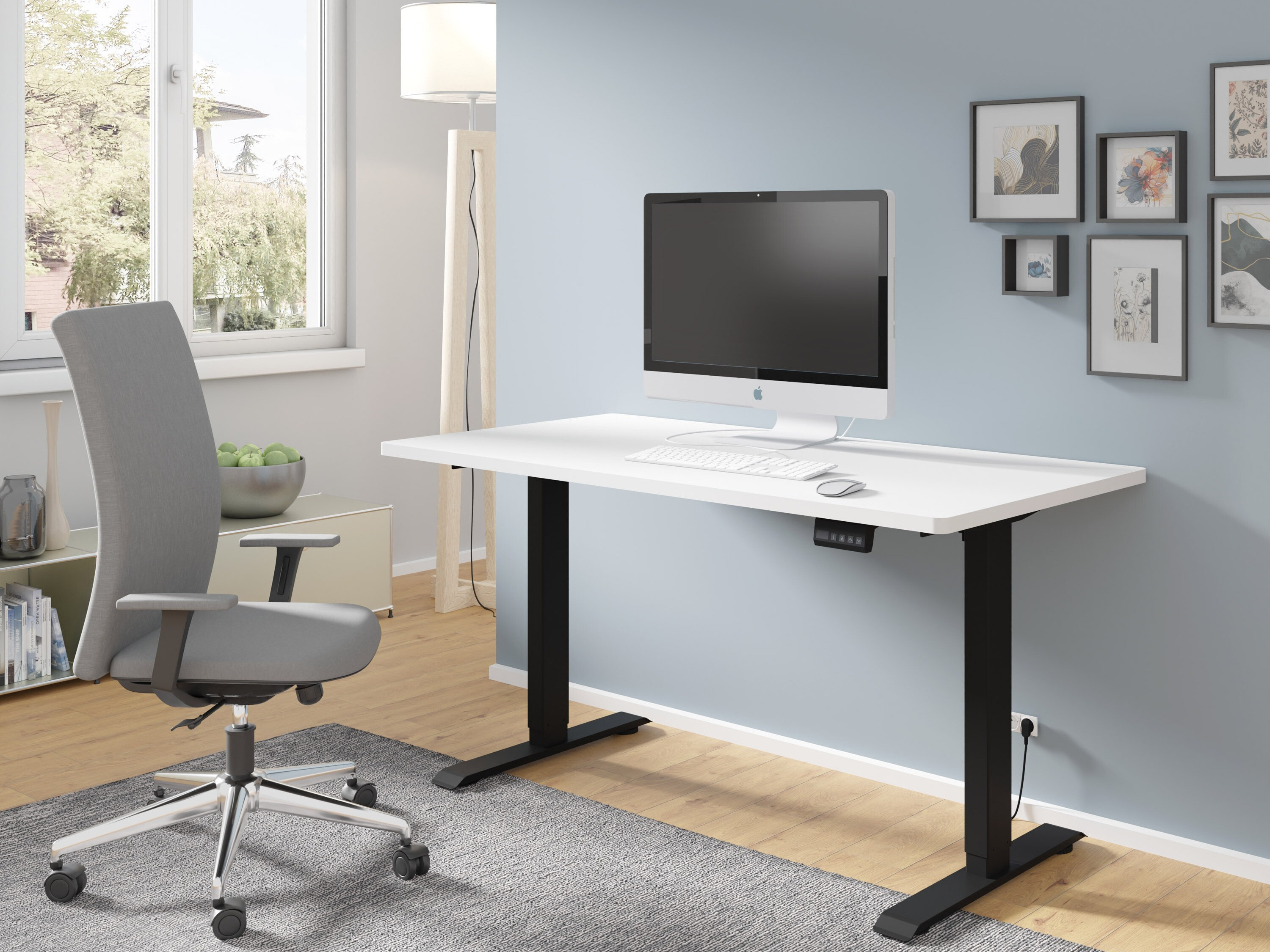 Рабочий стол с регулируемой высотой Buffalo 184 (Чёрный)