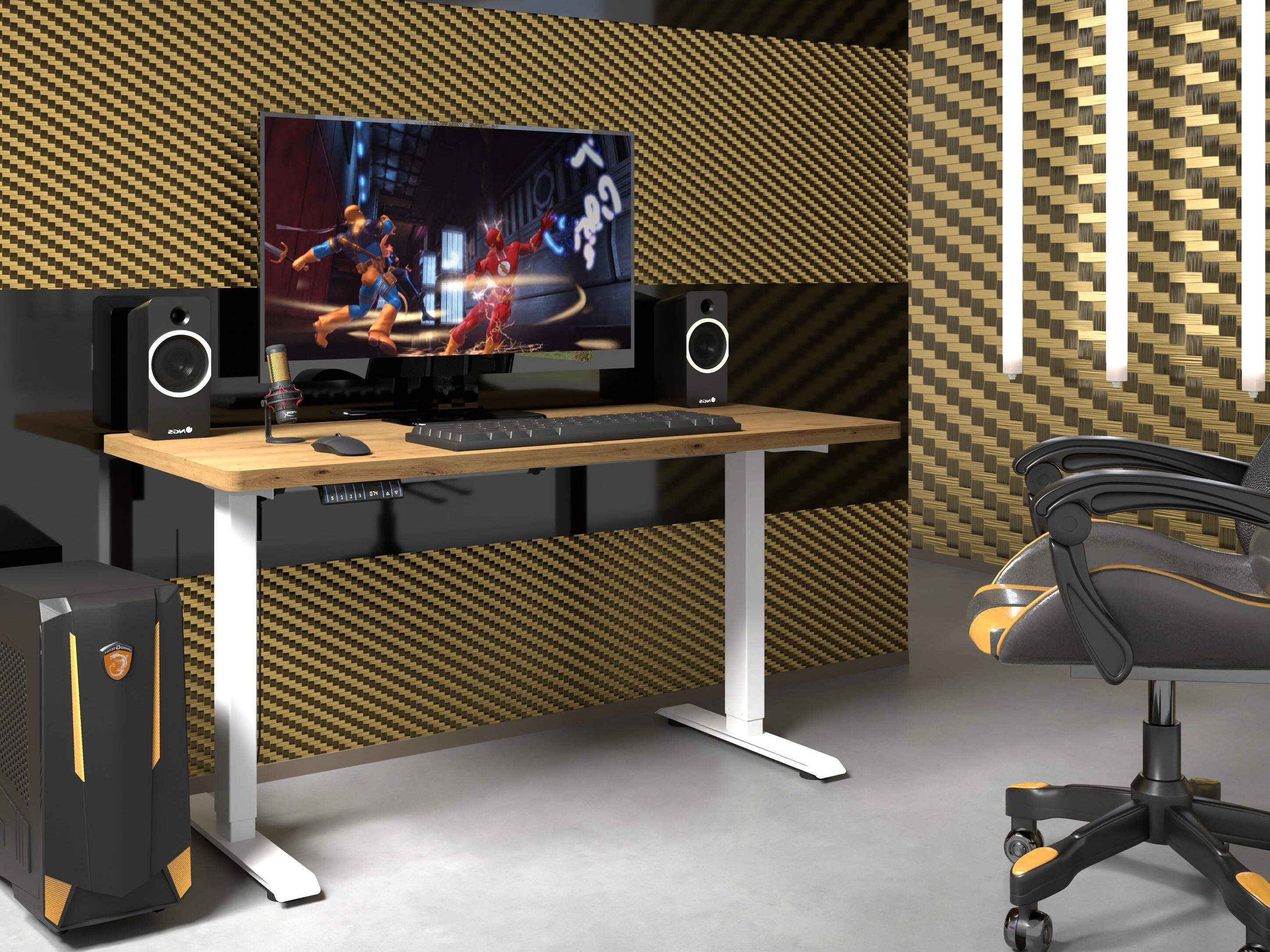 Rakstāmgalds ar regulējamu augstumu Buffalo 184 (Balts)