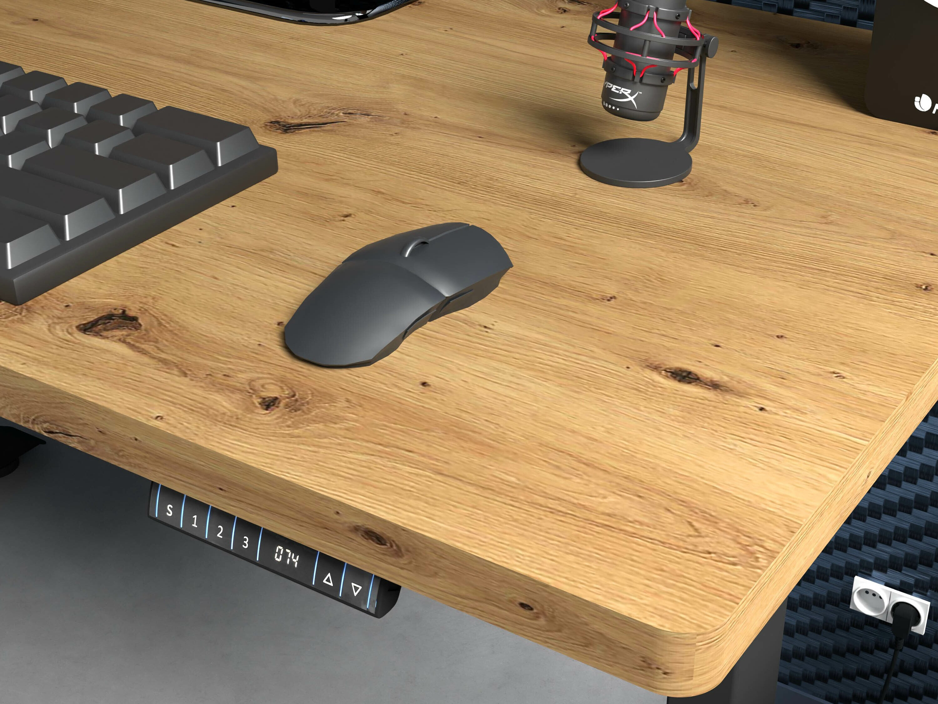 Rakstāmgalds ar regulējamu augstumu Buffalo 184 (Melns)