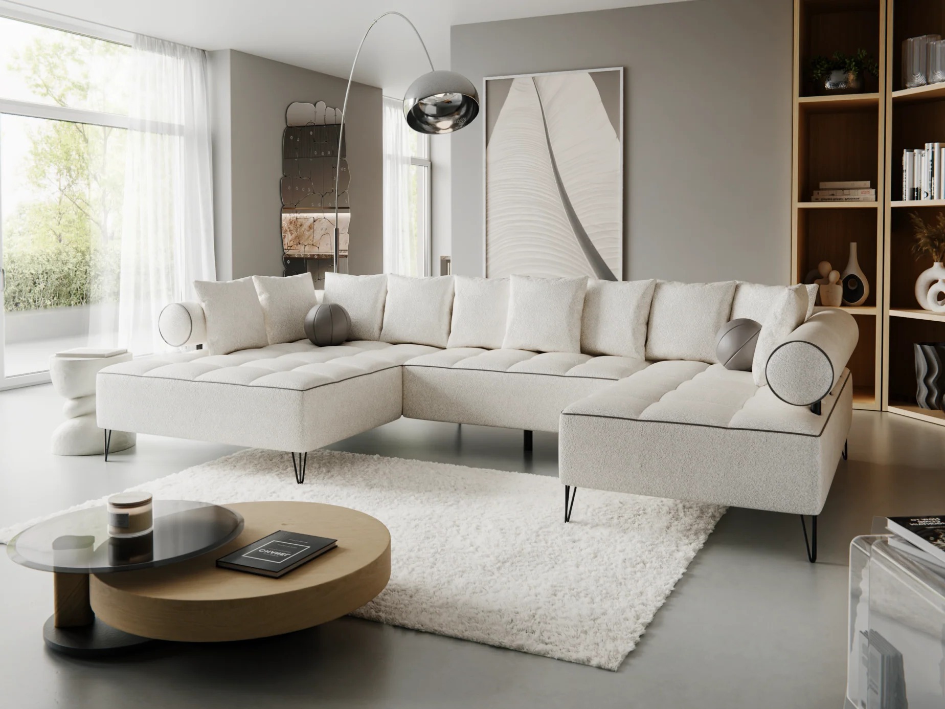 Stūra dīvāns Margate 112 (Lambi 08 + Mīksts 24)