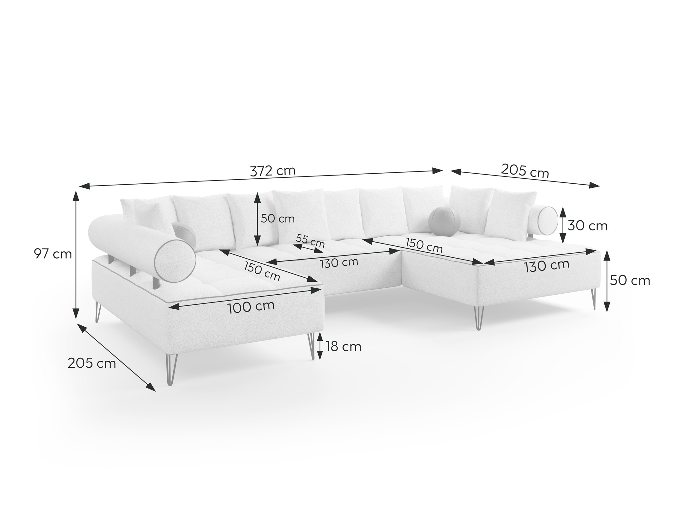 Угловой диван Margate 112 (Lambi 13 + Мягкий 31)