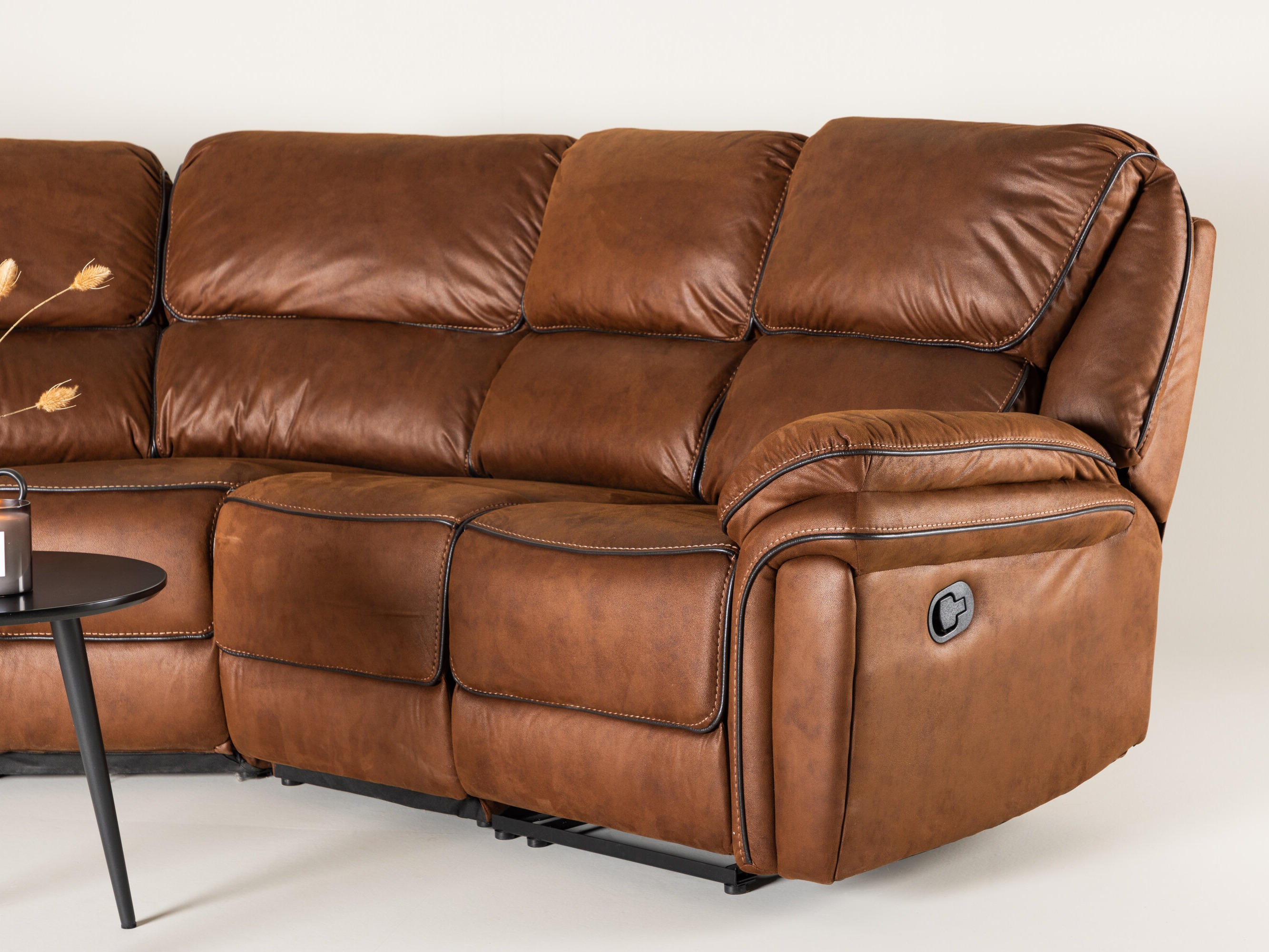 Угловой диван реклайнер Dallas 4723 (Коричневый)