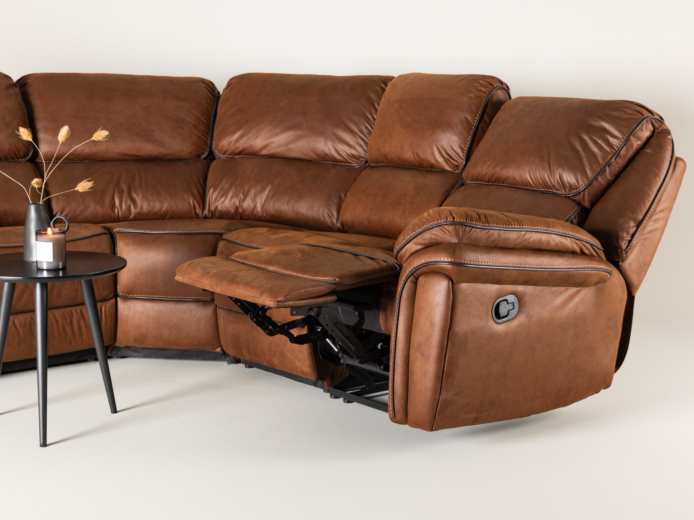 Угловой диван реклайнер Dallas 4723 (Коричневый)