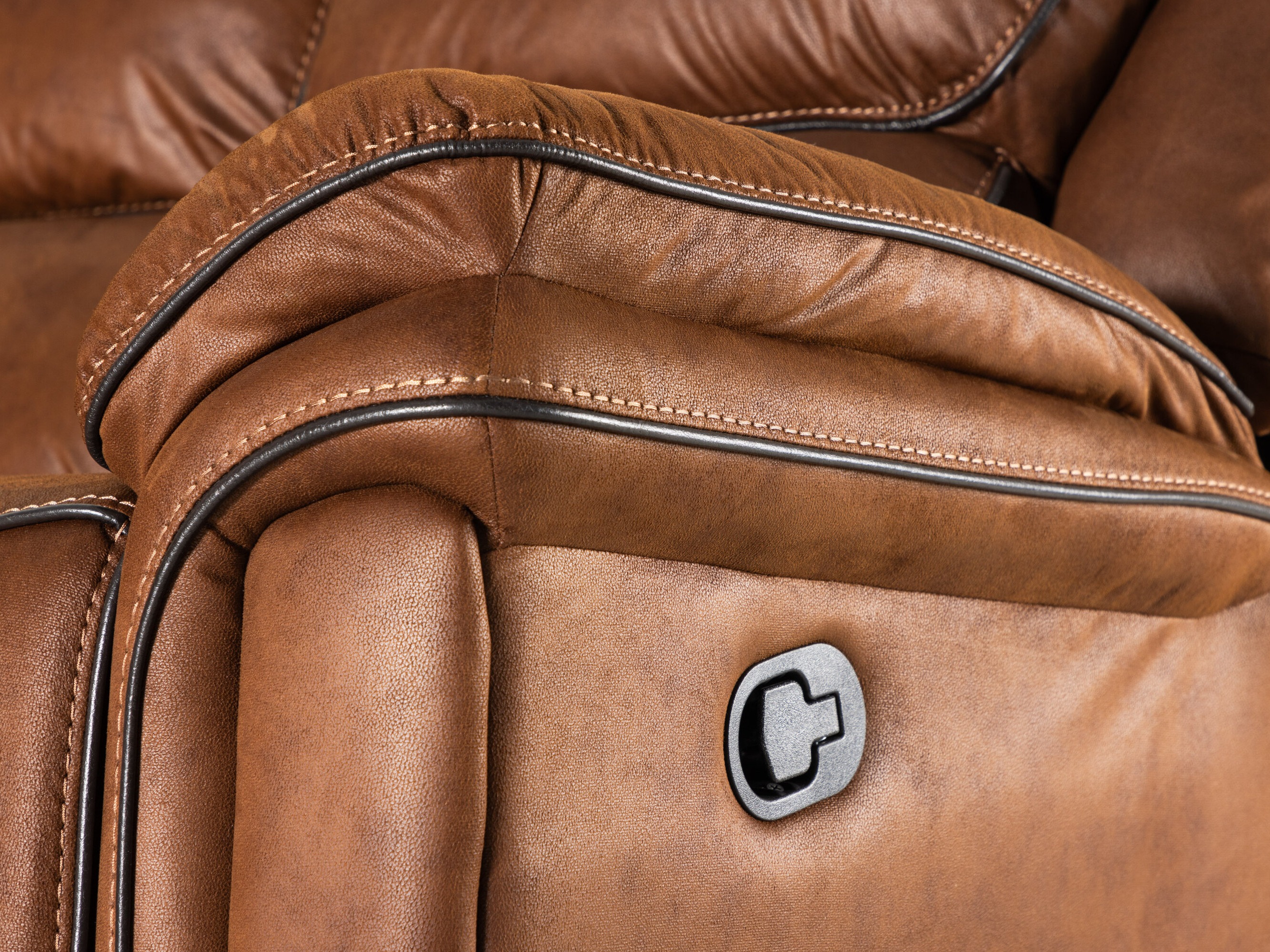 Угловой диван реклайнер Dallas 4723 (Коричневый)