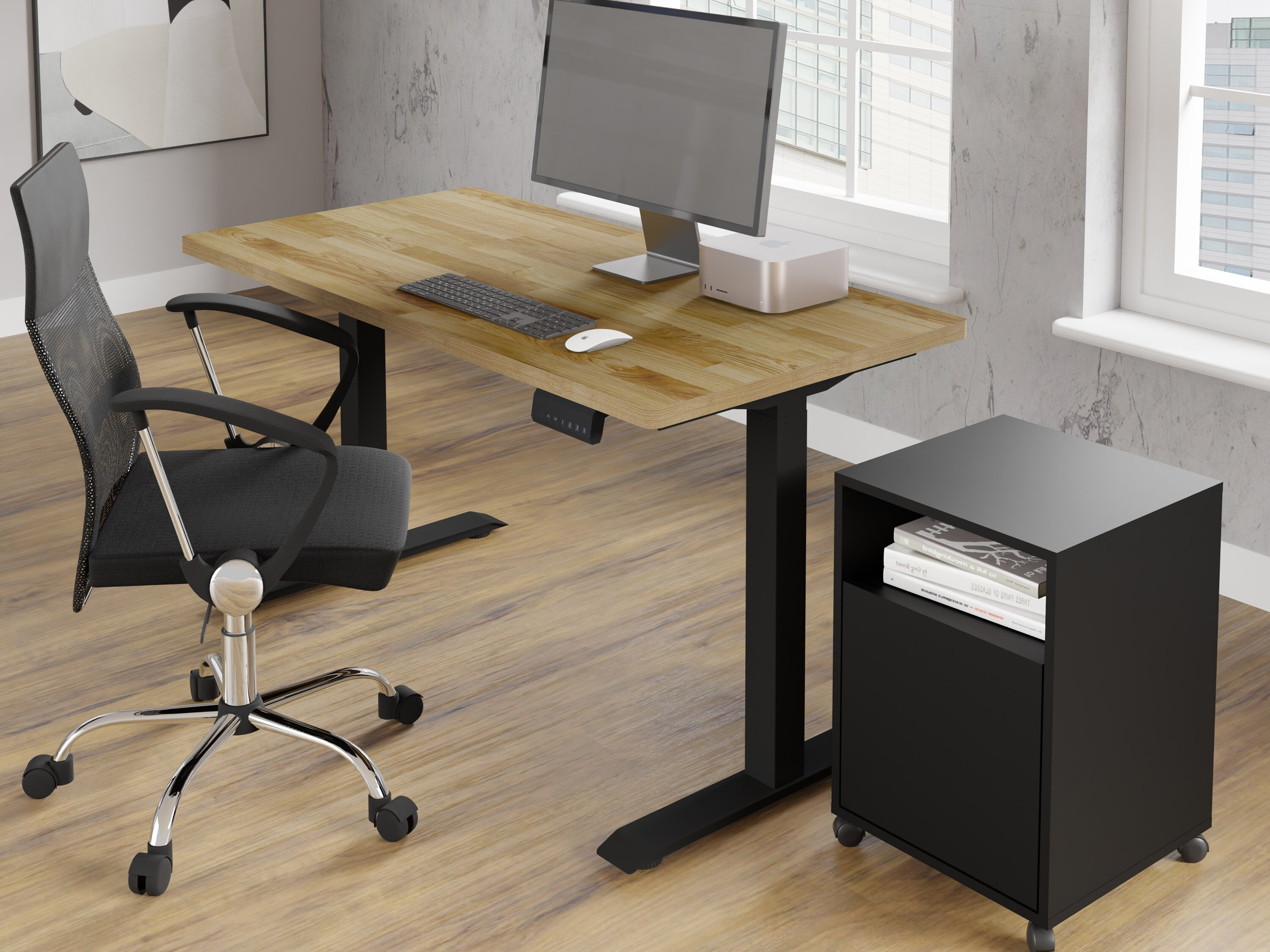 Рабочий стол с регулируемой высотой Buffalo 199 (Чёрный)