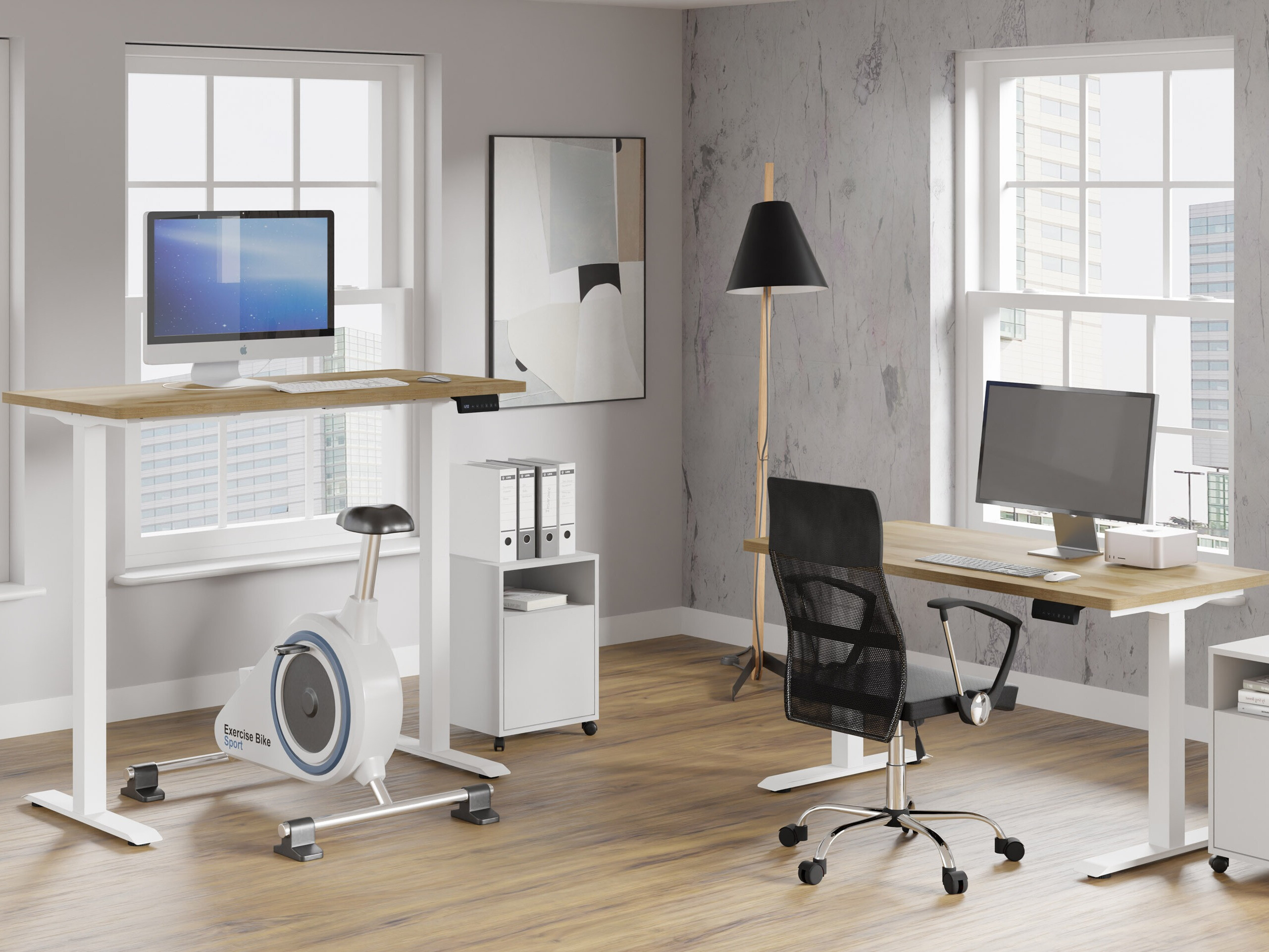 Rakstāmgalds ar regulējamu augstumu Buffalo 199 (Balts)