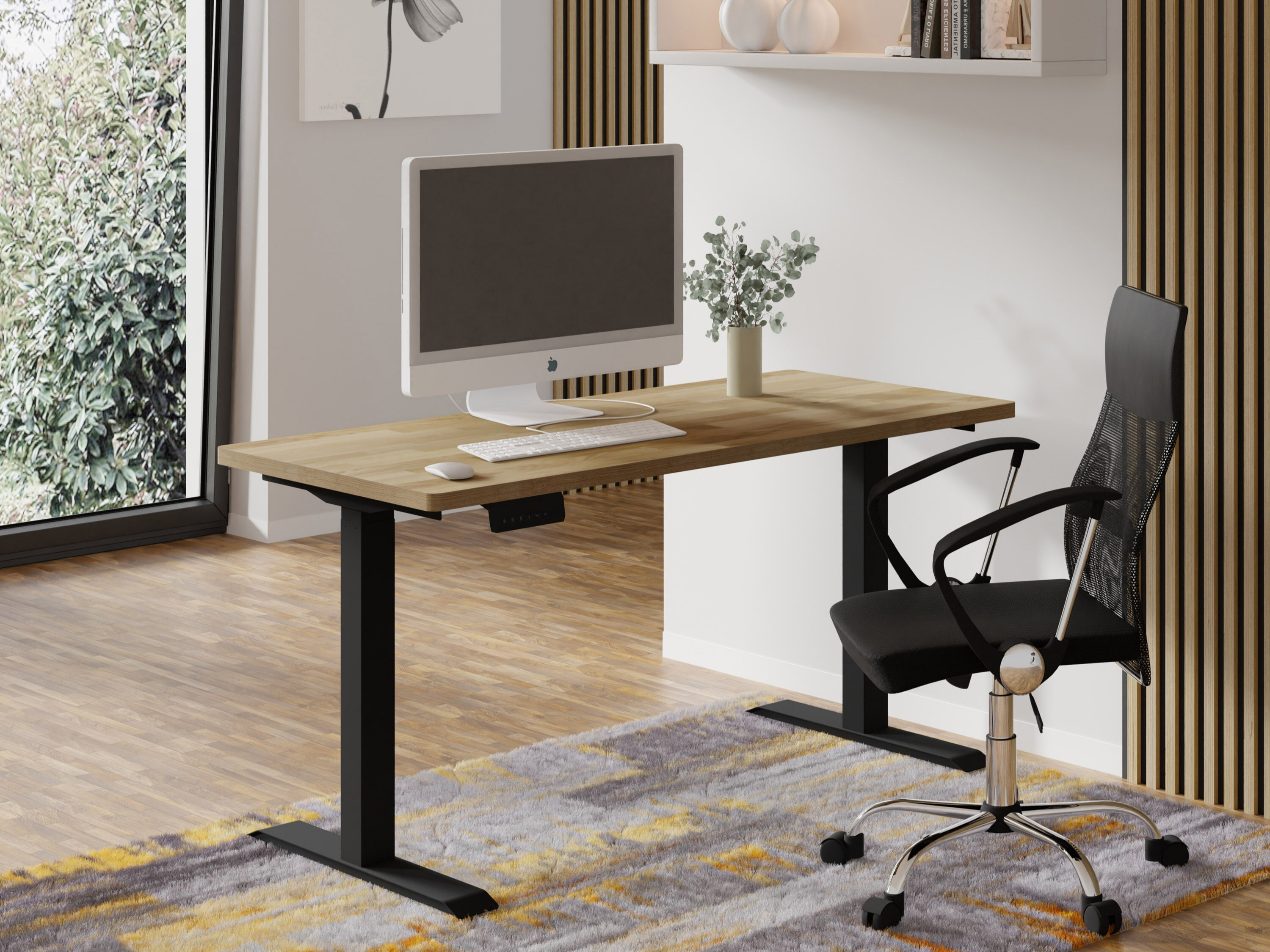 Rakstāmgalds ar regulējamu augstumu Buffalo 199 (Melns)