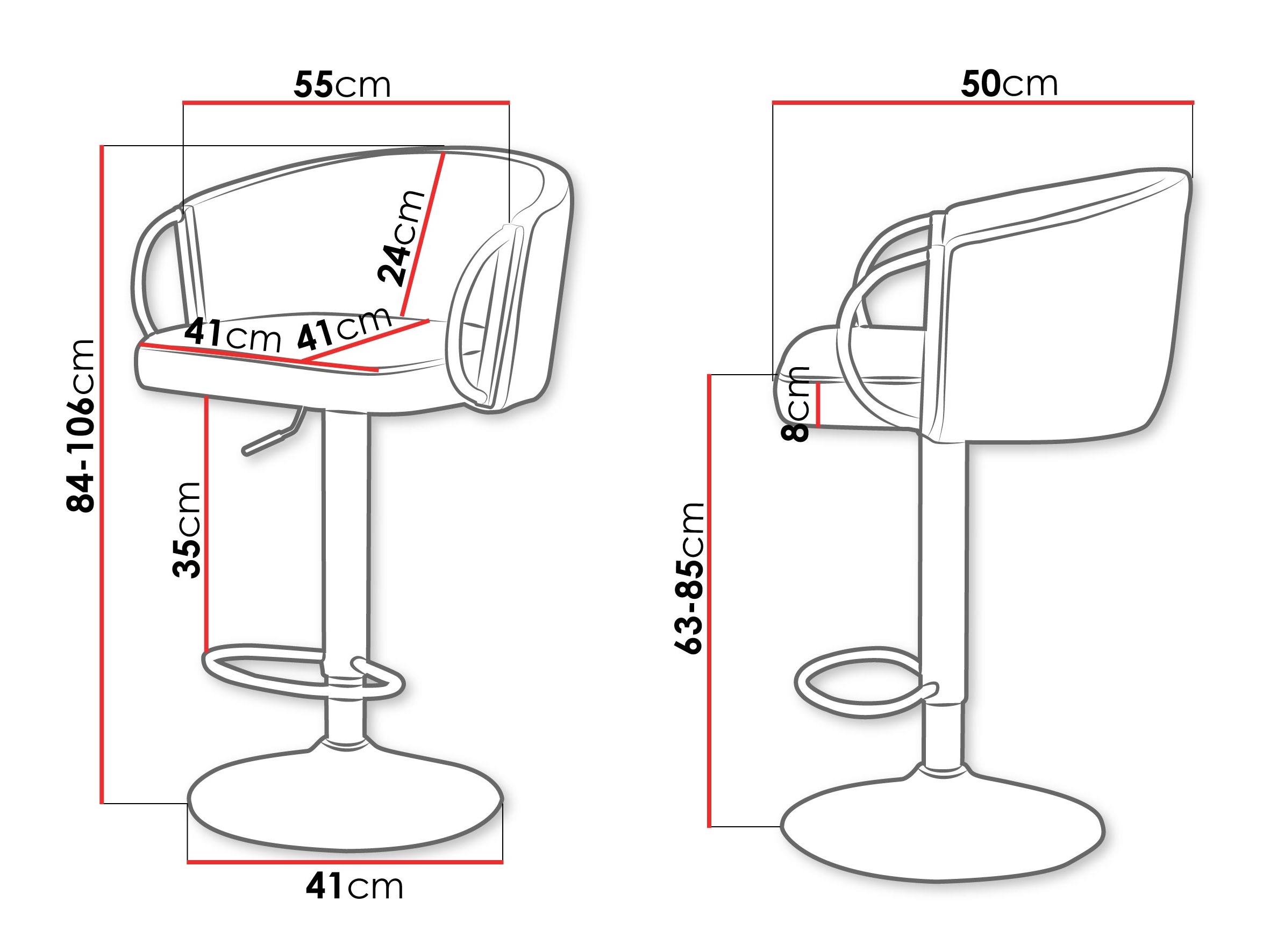 Bāra krēsls Comfivo 469 (Bēšs)