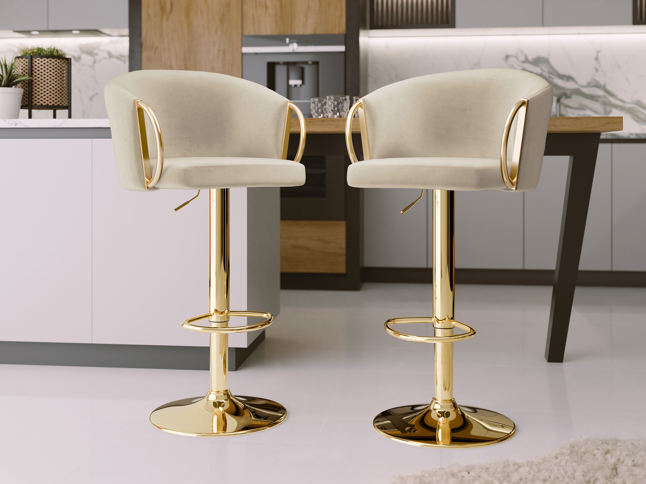 Барный стул Comfivo 469 (Бежевый)